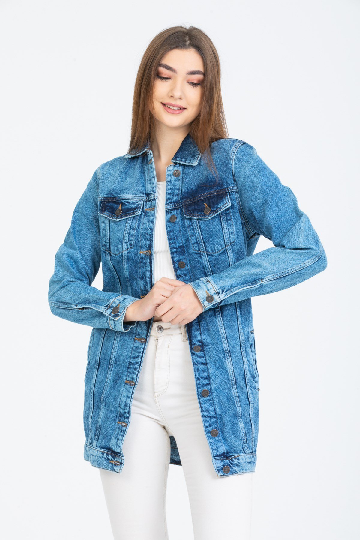 Kadın Yeni Model Kot Ceket 890086