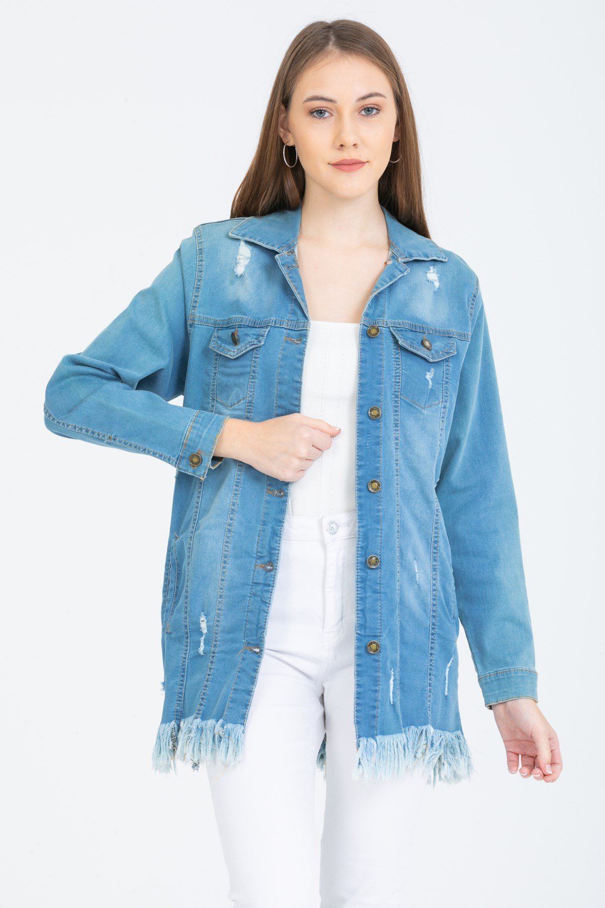 Kadın Yeni Model Kot Ceket 898886