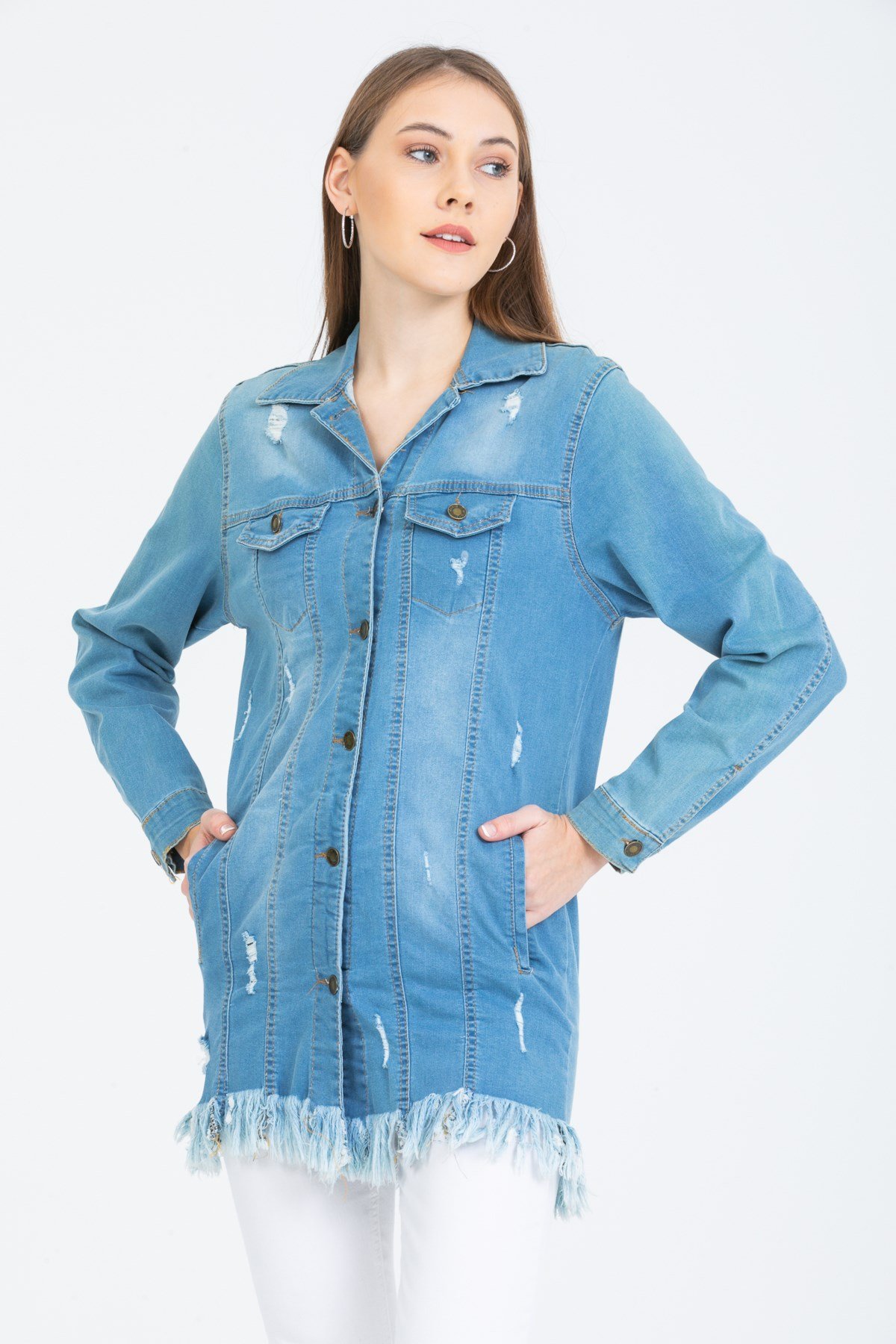 Kadın Yeni Model Kot Ceket 898886