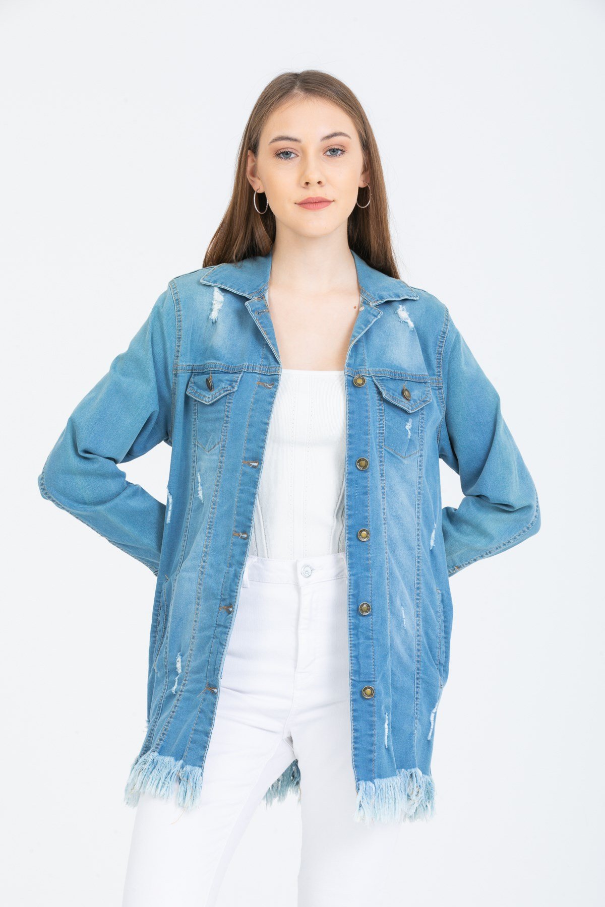 Kadın Yeni Model Kot Ceket 898886