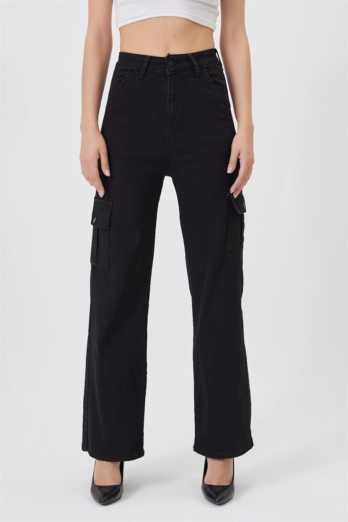 Kargo Cepli Bol Paça Kot pantolon 444394