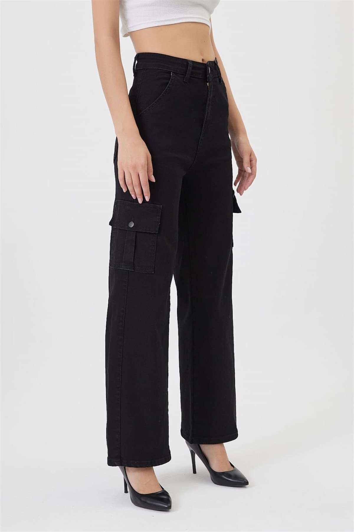 Kargo Cepli Bol Paça Kot pantolon 444394