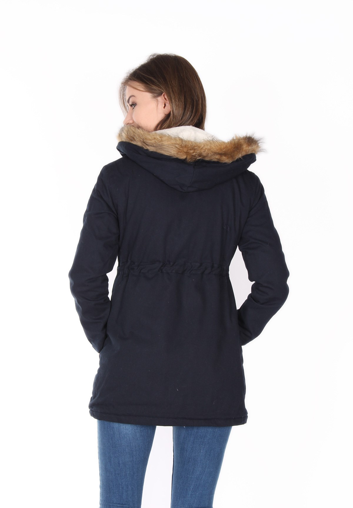 Lacivert Renk Bayan Mont