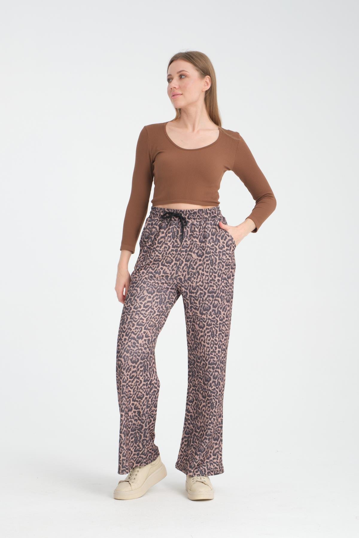 Leopar bol paça pantolon 857210 
