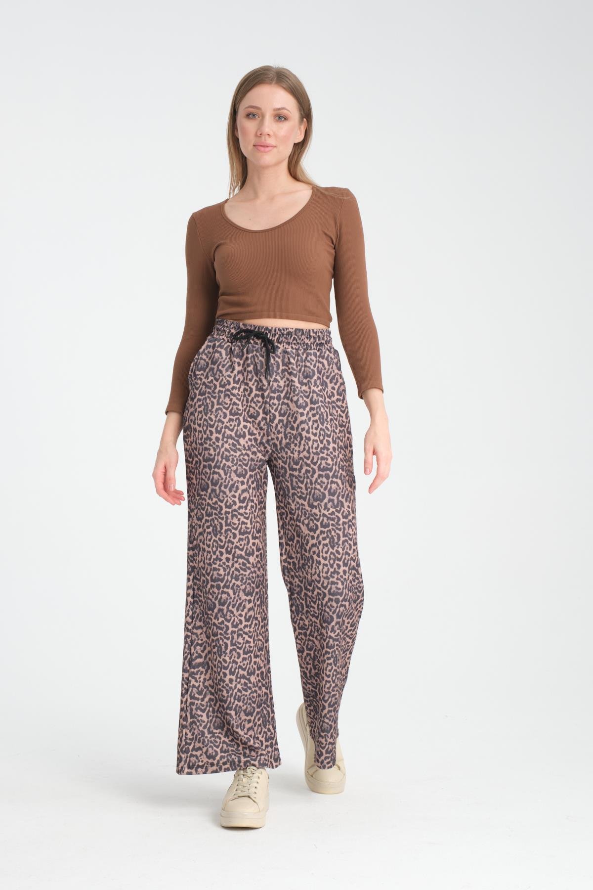 Leopar bol paça pantolon 857210 