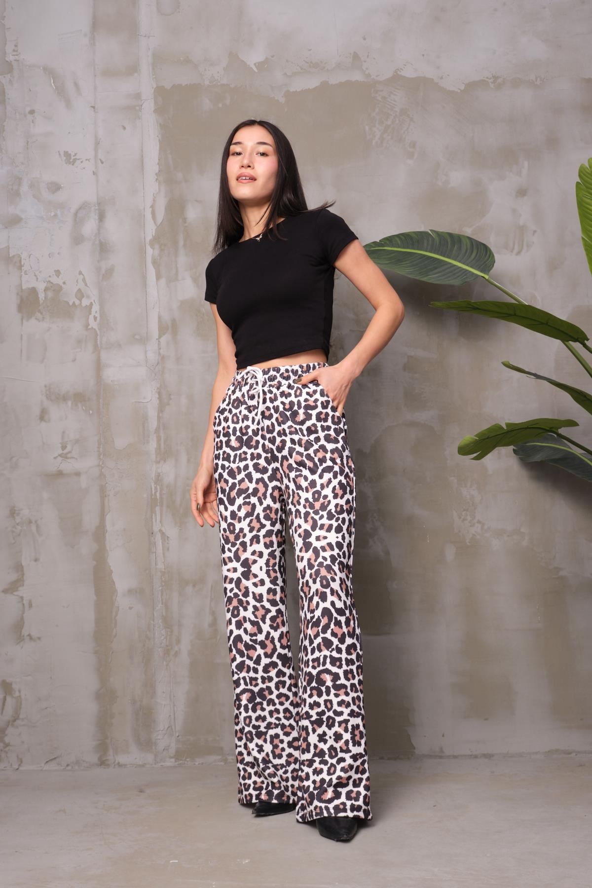 Leopar bol paça pantolon 857880 