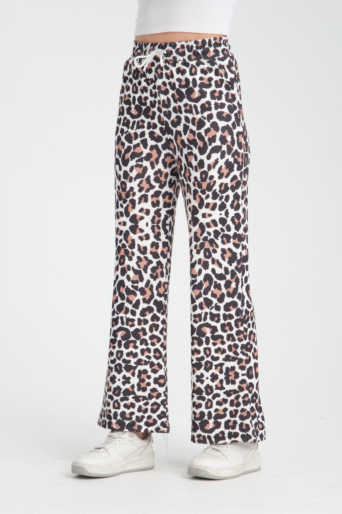 Leopar bol paça pantolon 87710 