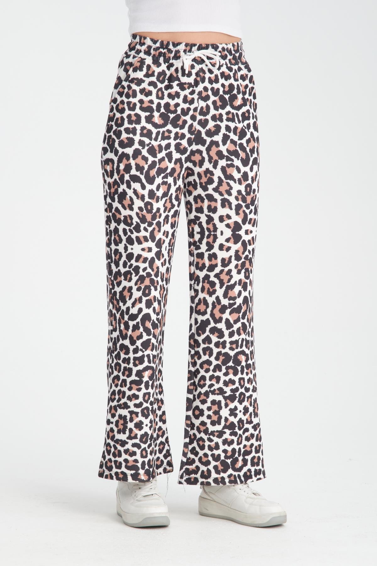 Leopar bol paça pantolon 87710 