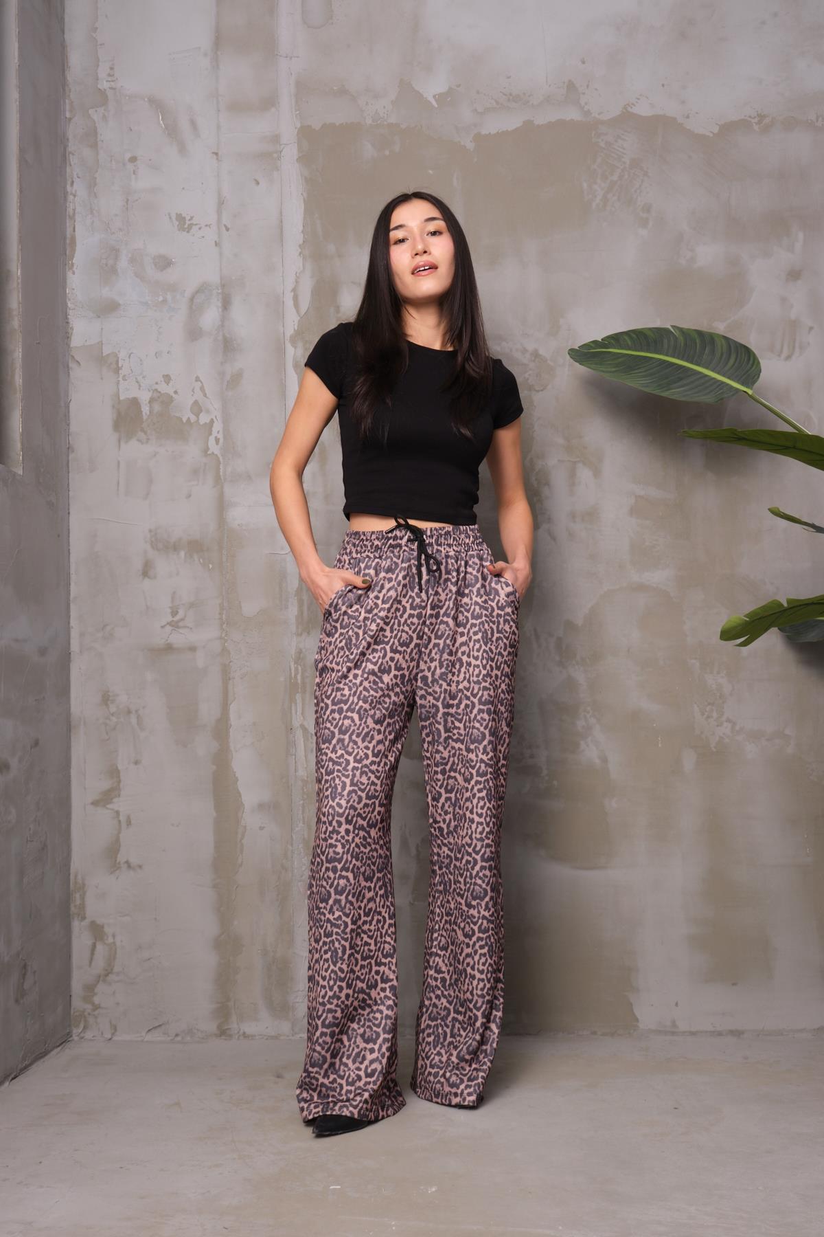 Leopar bol paça pantolon 888210 