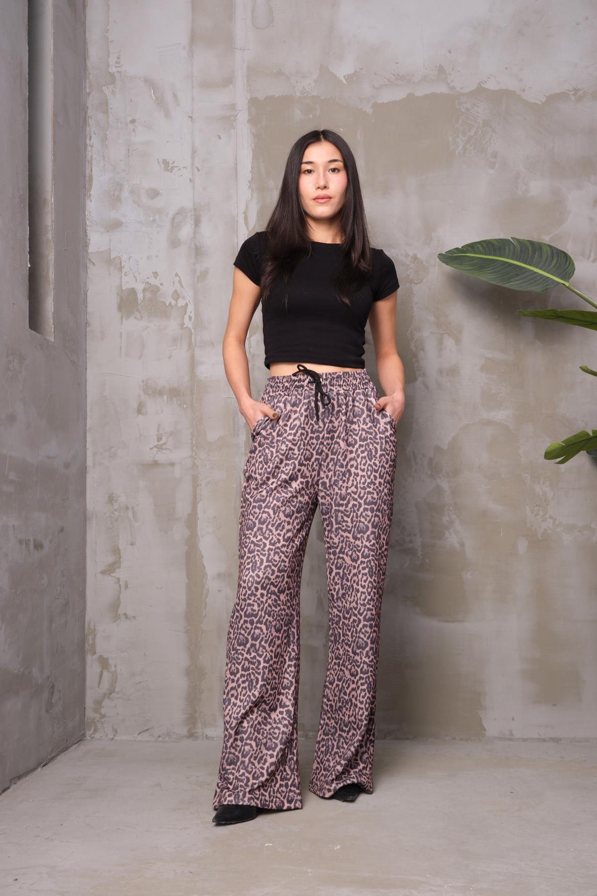 Leopar bol paça pantolon 888210 