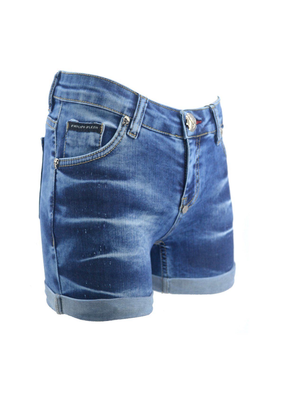 Likralı Bayan Kot Şort