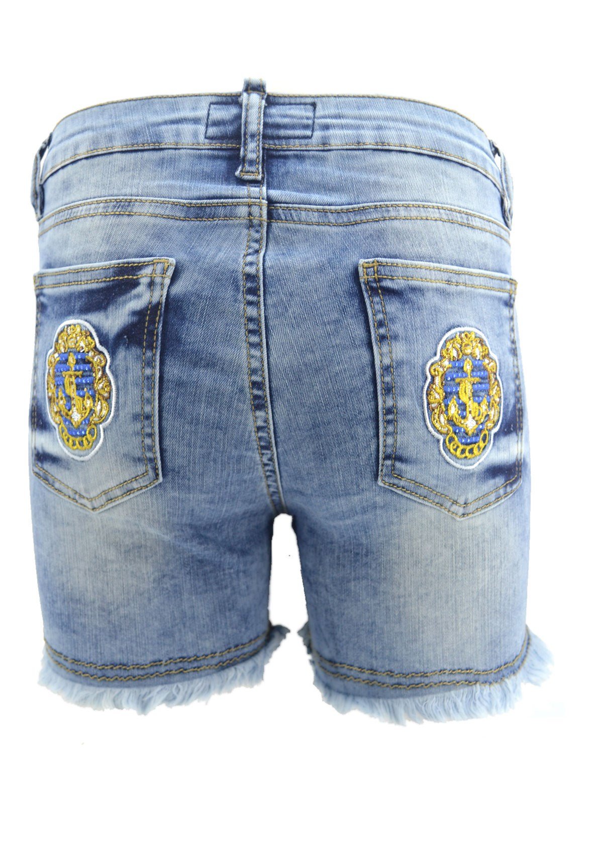 Likralı Paçası Püsküllü Bayan Kot Şort