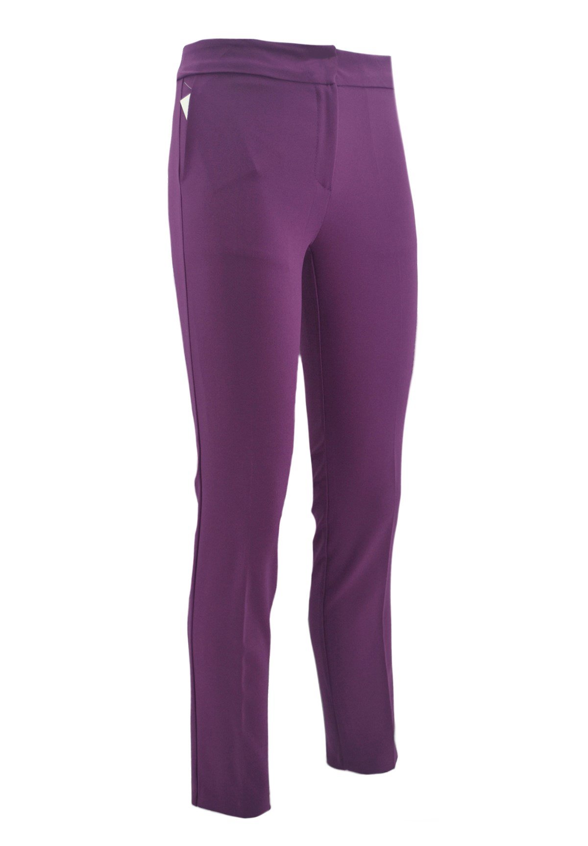 Mürdüm Bilek Boy Kumaş Pantolon