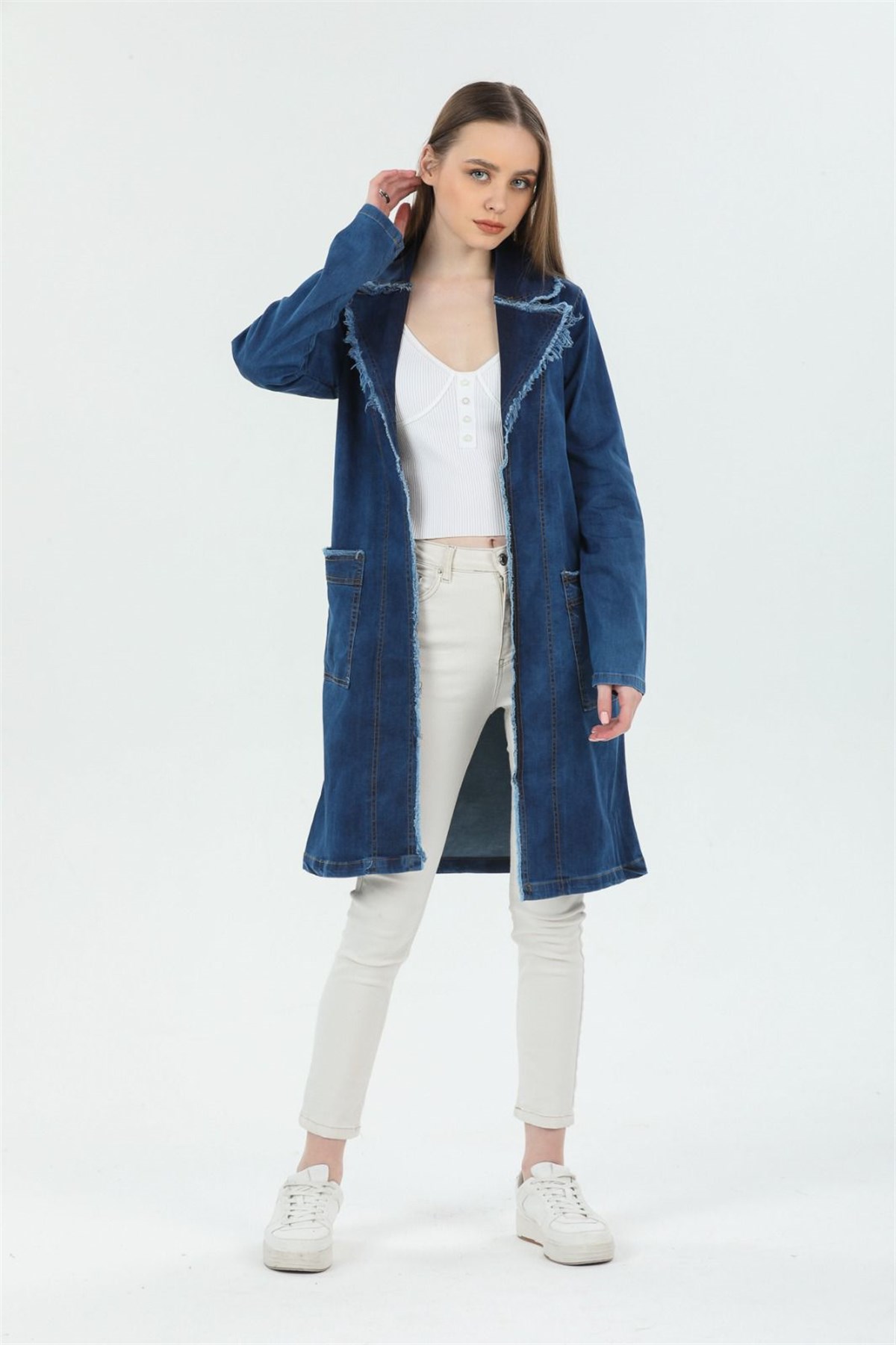 Yeni Model Bayan Kot Tunik Ceket 11346