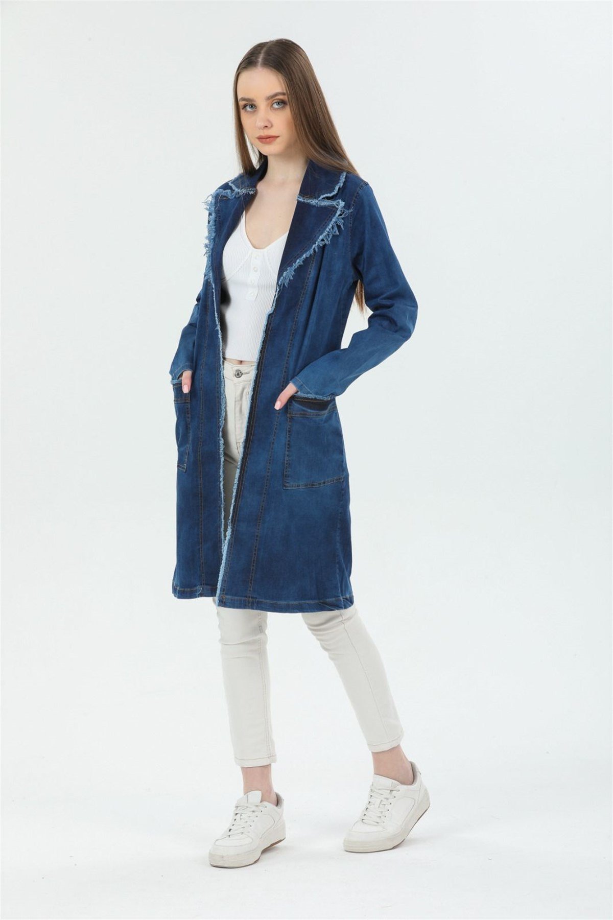 Yeni Model Bayan Kot Tunik Ceket 4346