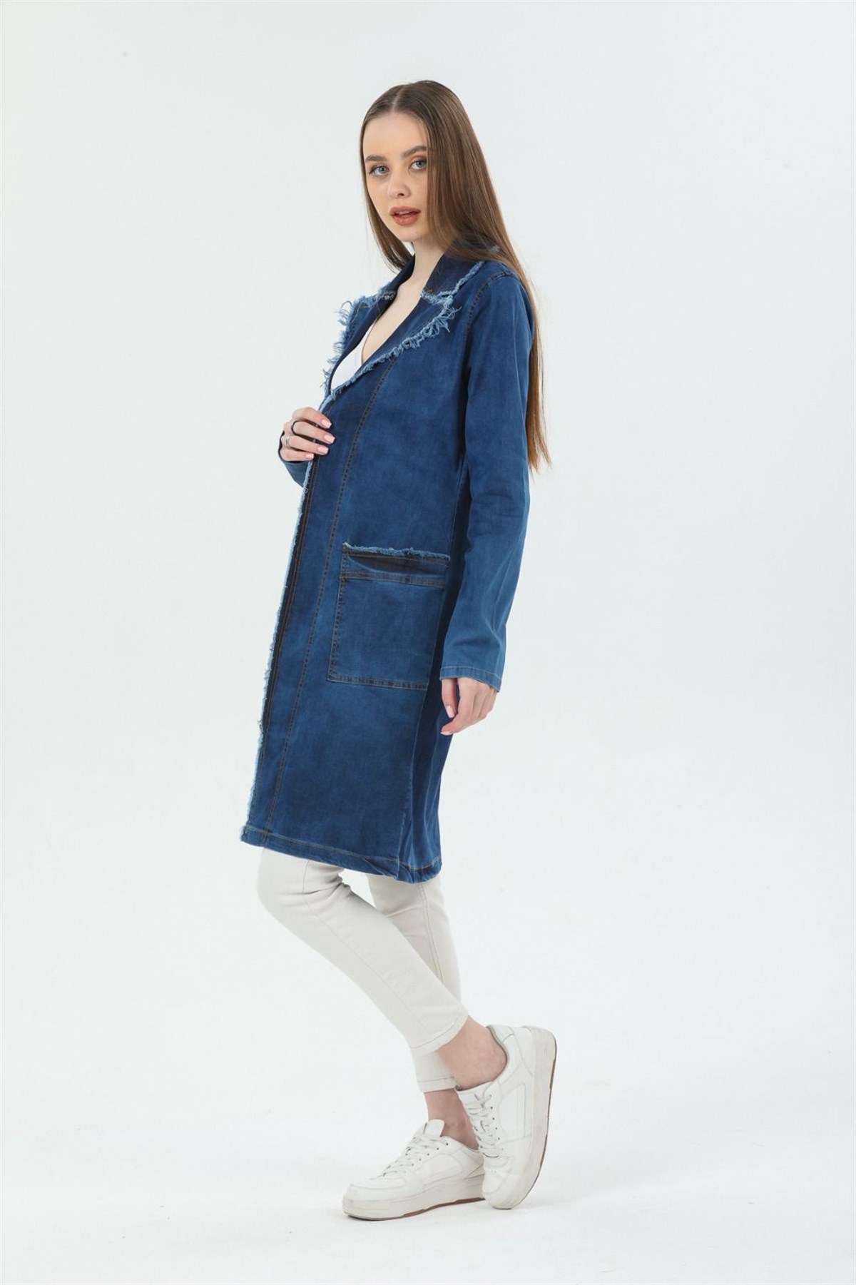 Yeni Model Bayan Kot Tunik Ceket 4346