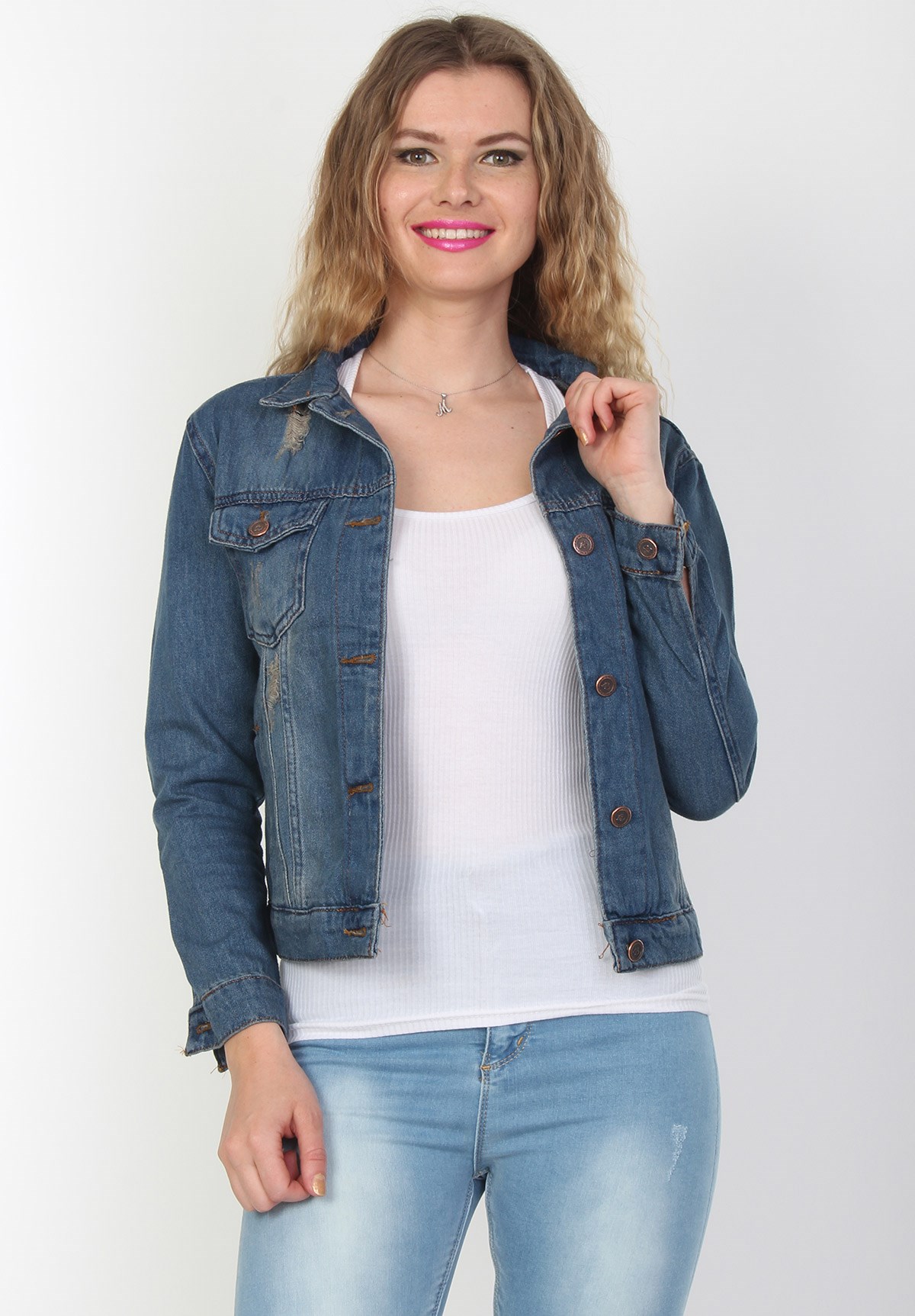 Yeni Trend Eskitme Boy Friend Kot Ceket