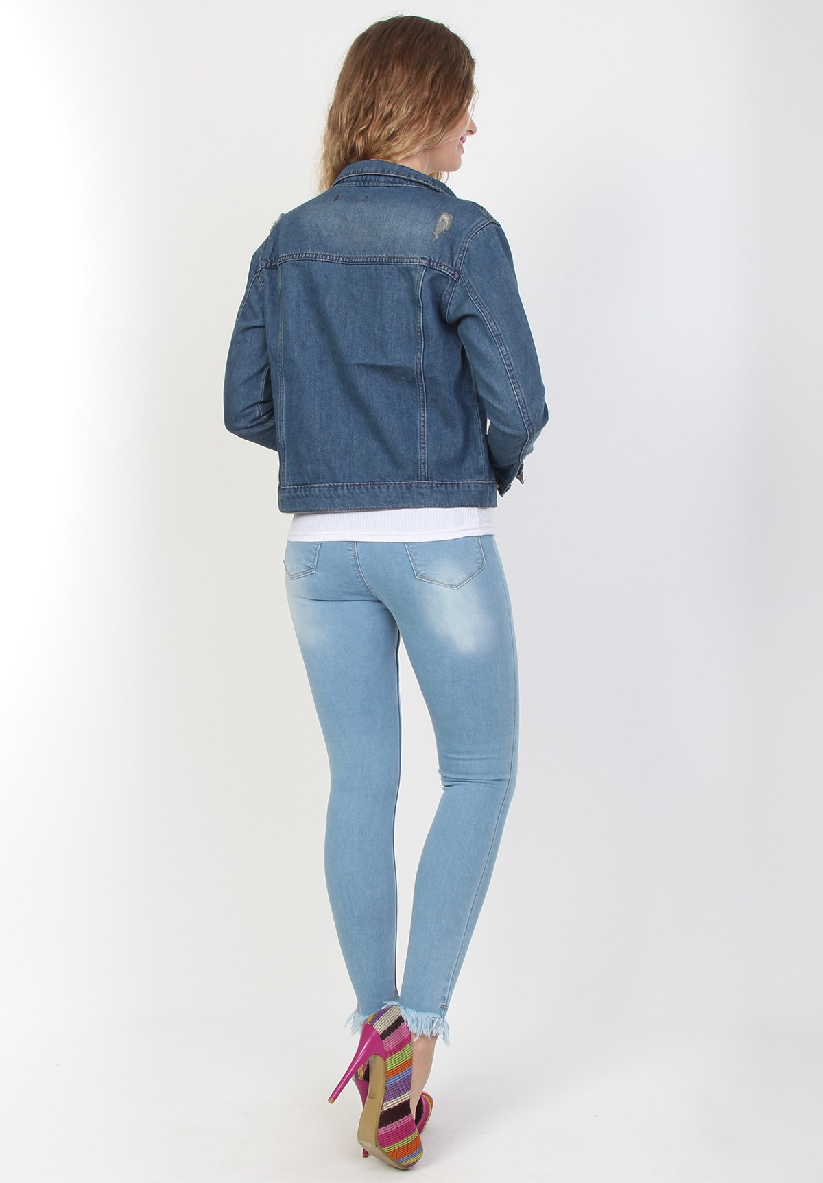 Yeni Trend Eskitme Boy Friend Kot Ceket