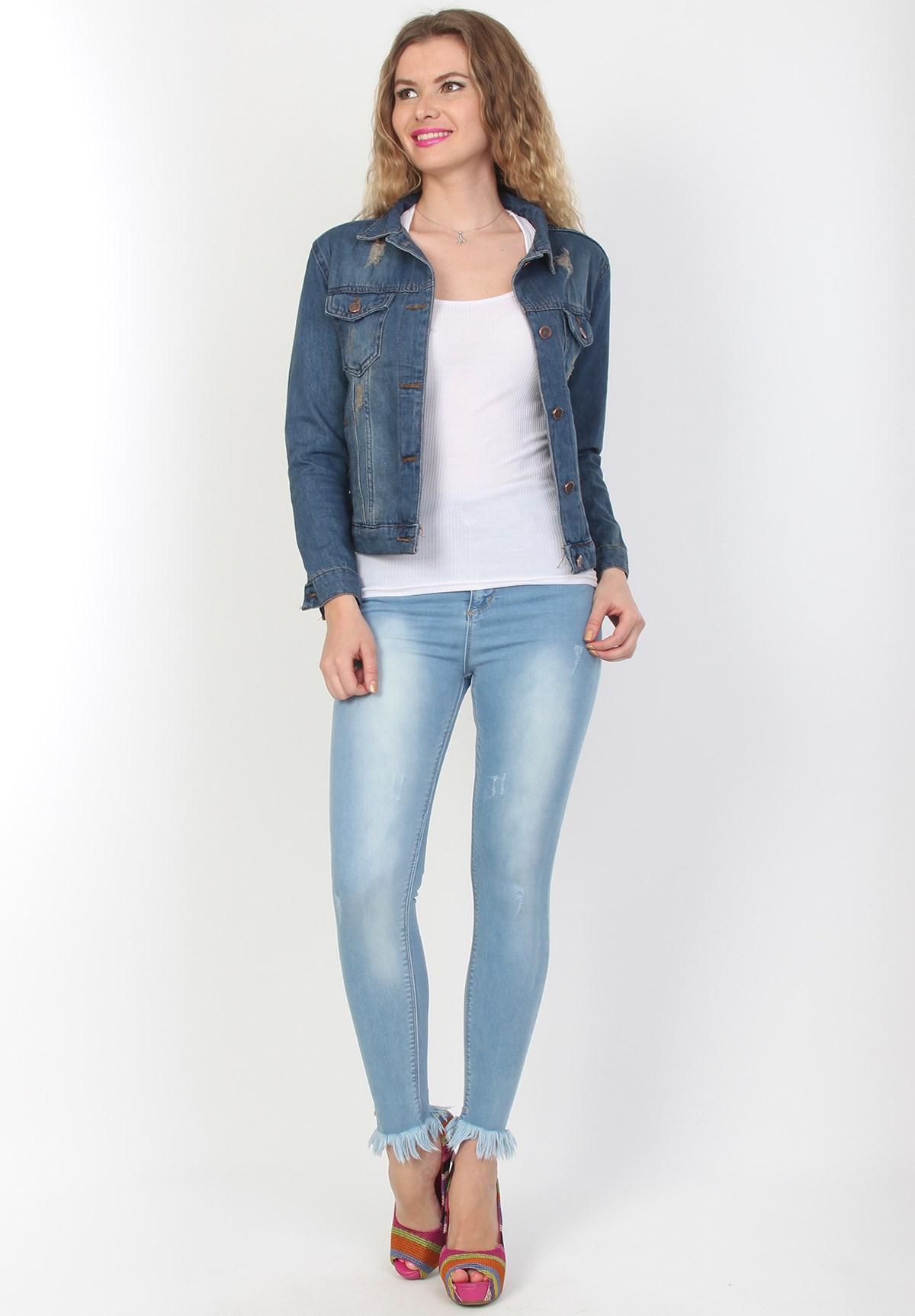 Yeni Trend Eskitme Boy Friend Kot Ceket