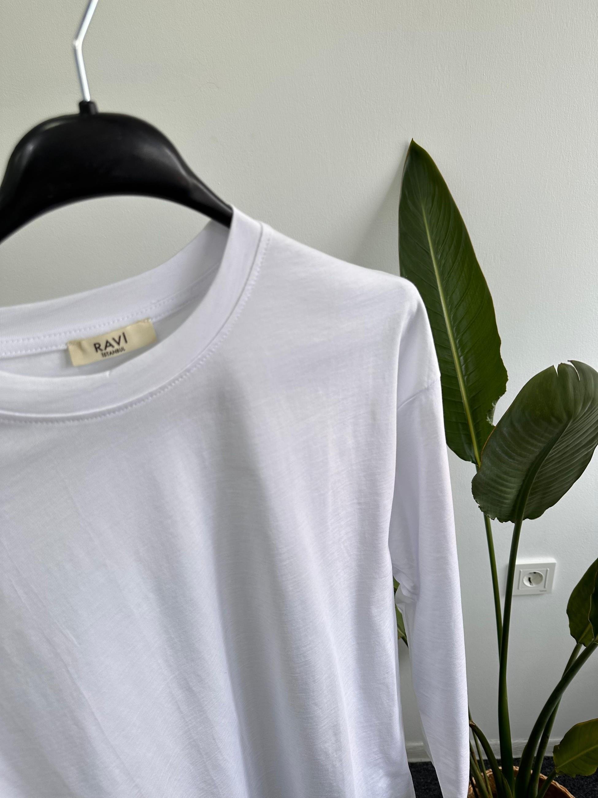  Bisiklet Yaka Basic Tshirt