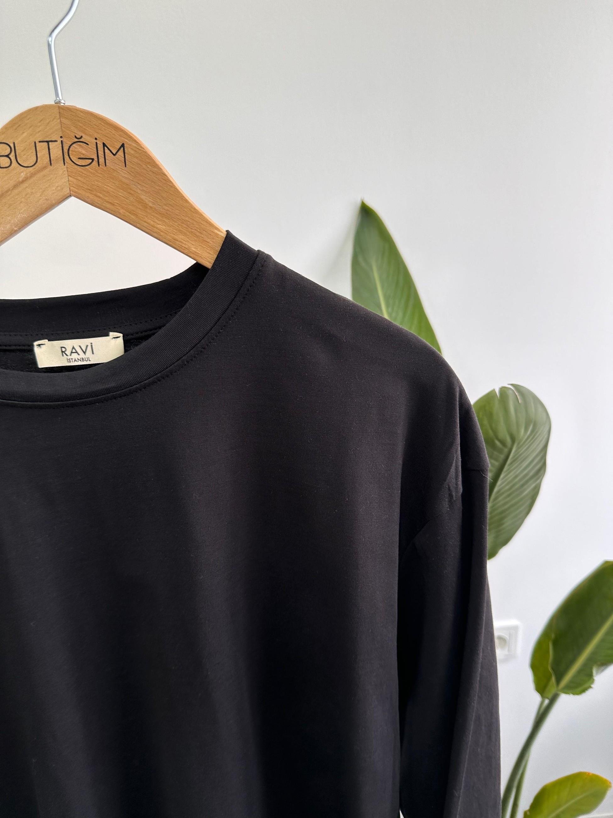  Bisiklet Yaka Basic Tshirt