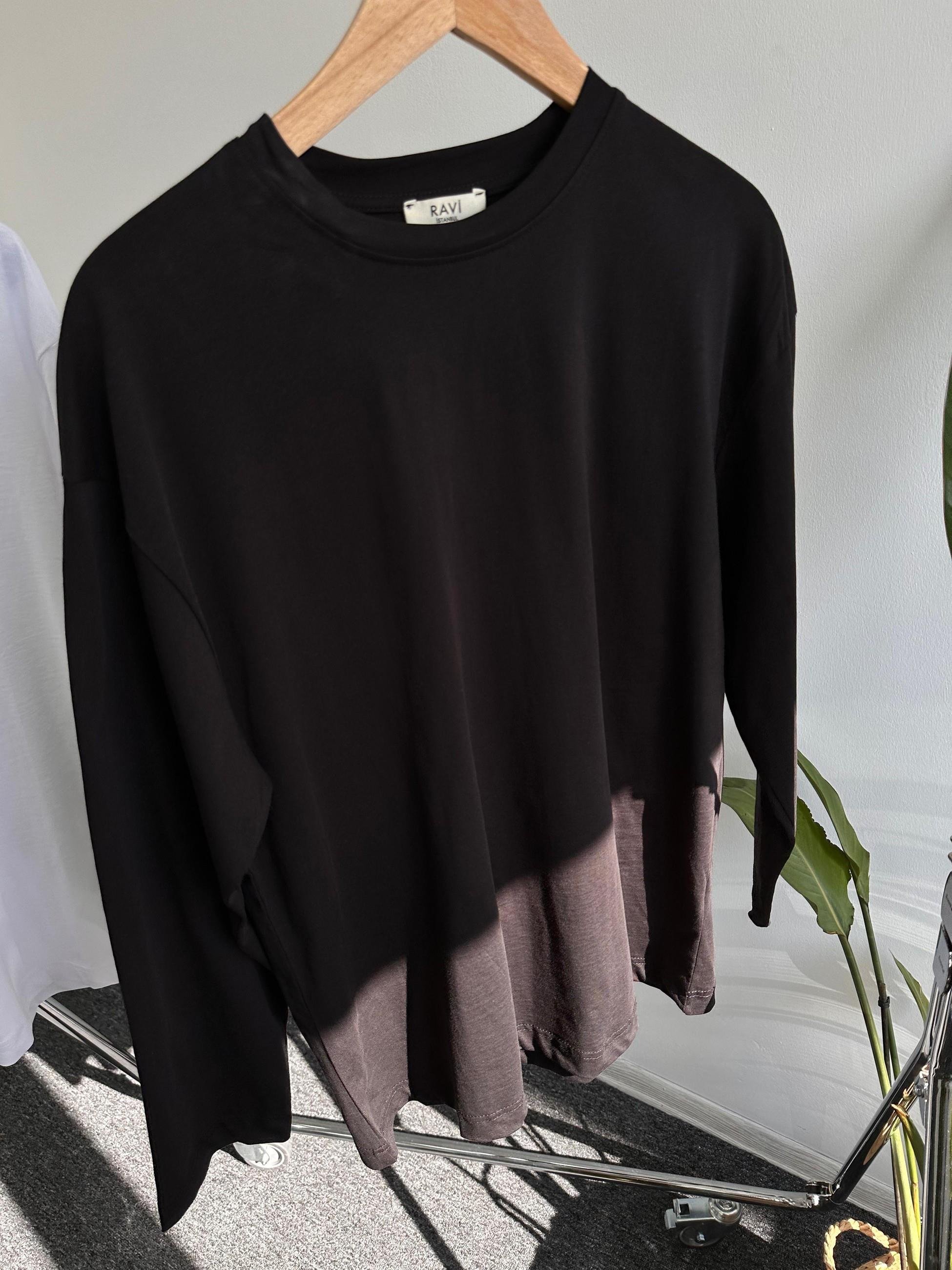  Bisiklet Yaka Basic Tshirt