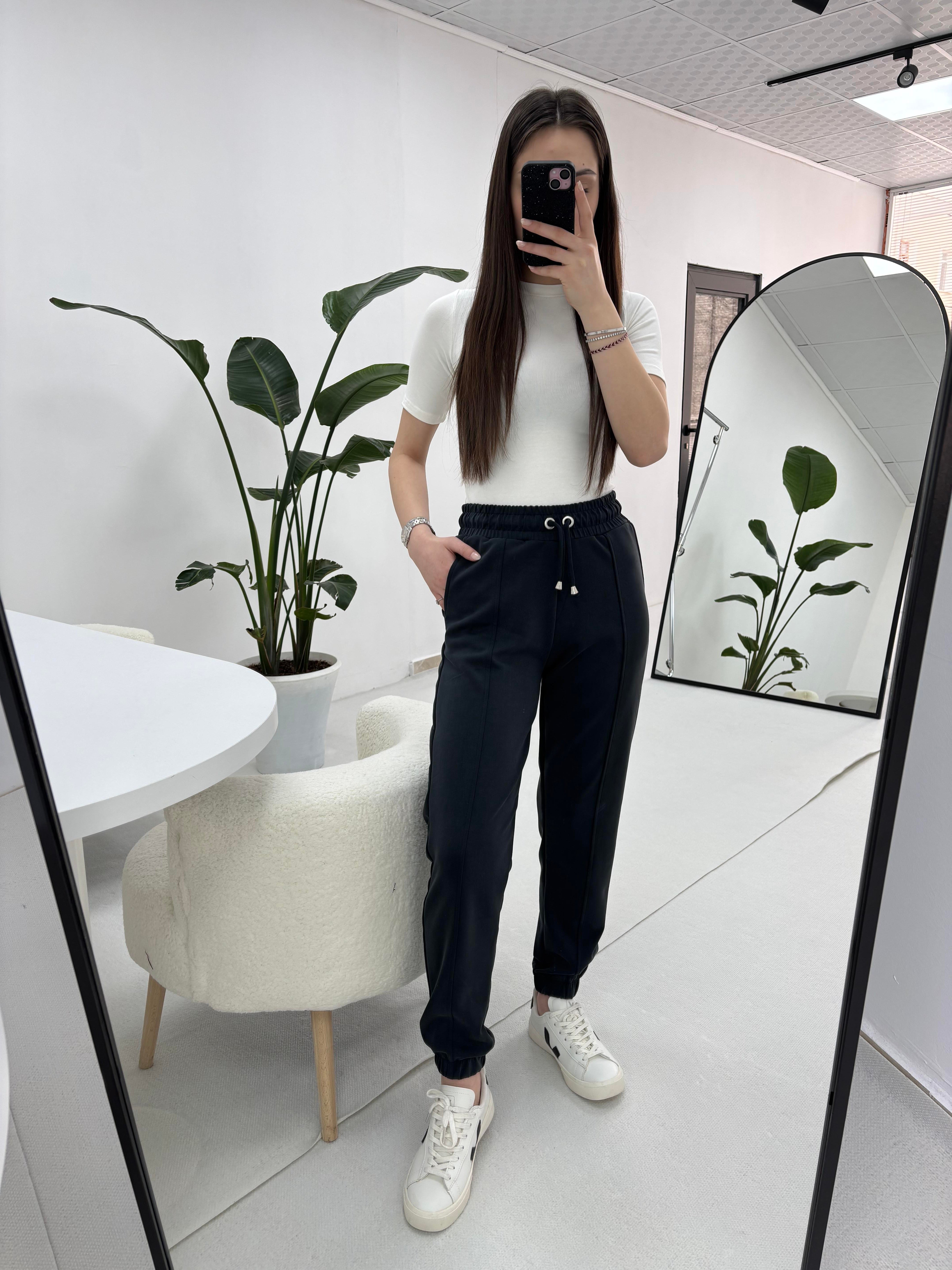  Premium Kalite Paçası Lastikli Model Kumaş Antrasit Eşofman Altı 