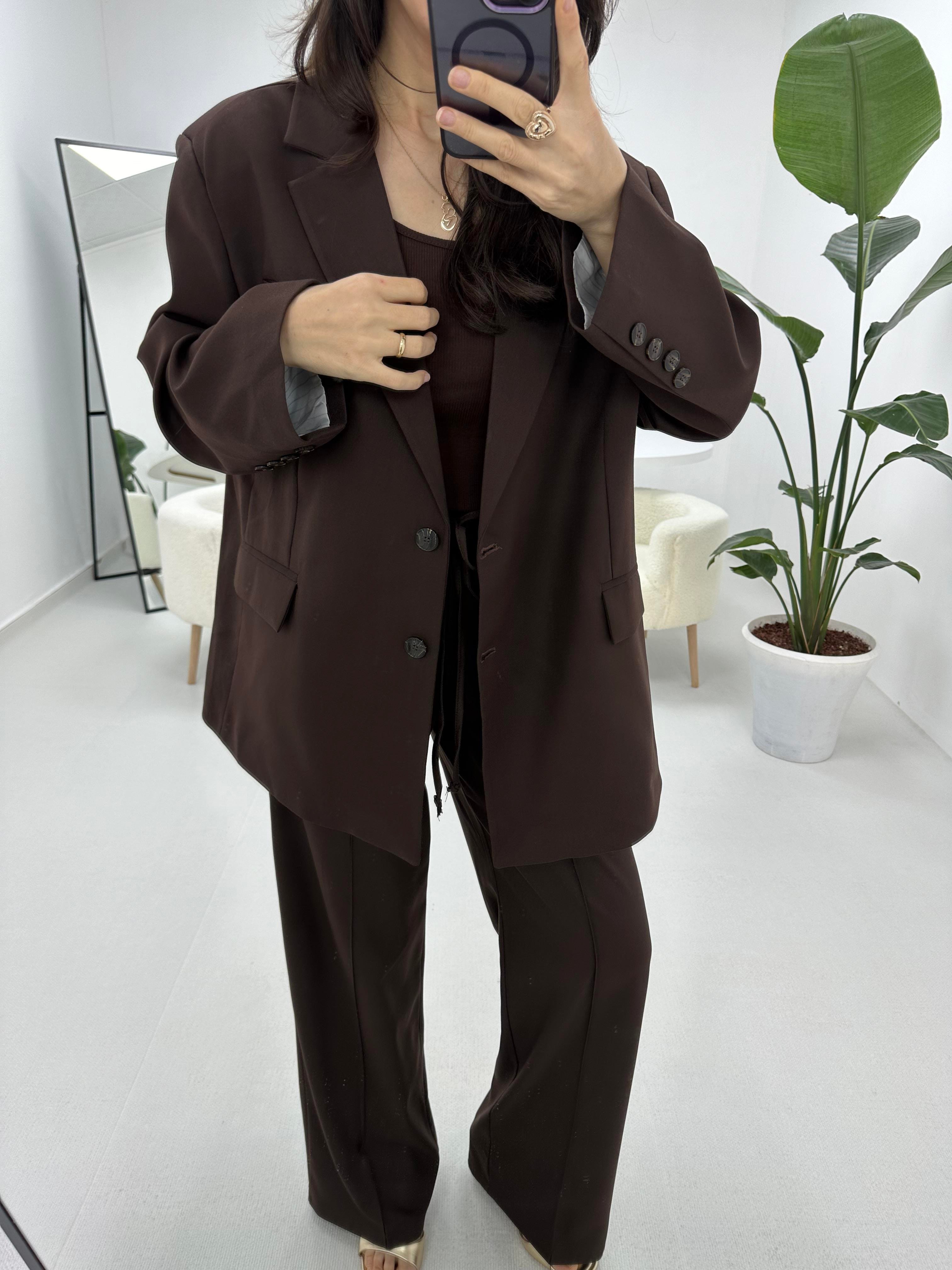 Acı Kahve Oversize Ceket