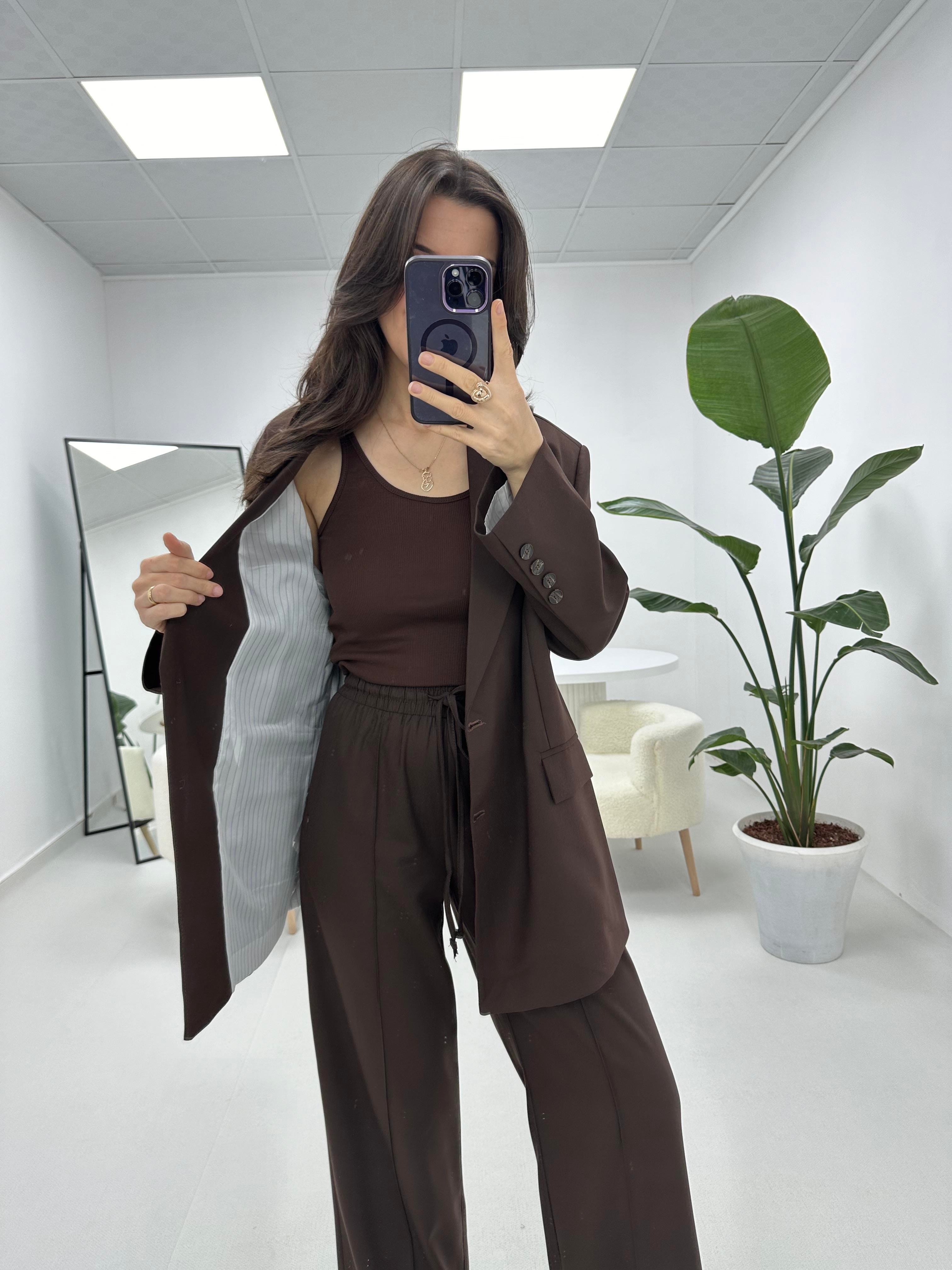 Acı Kahve Oversize Ceket