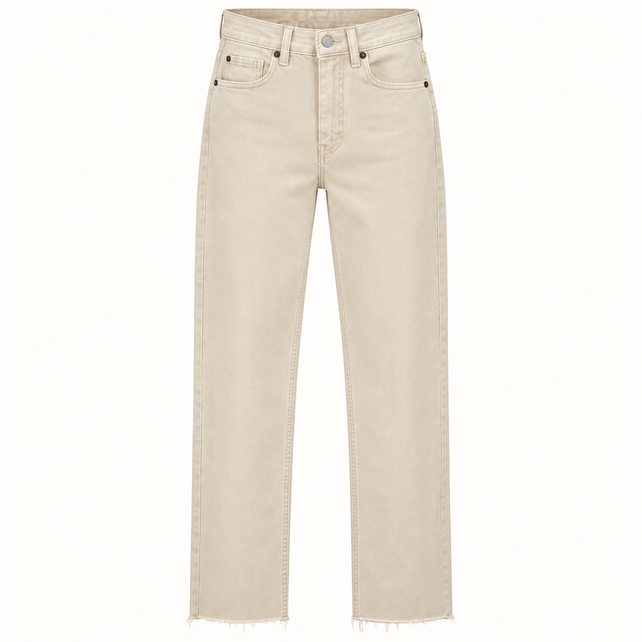 Bej Boyfit Jean Pantolon 