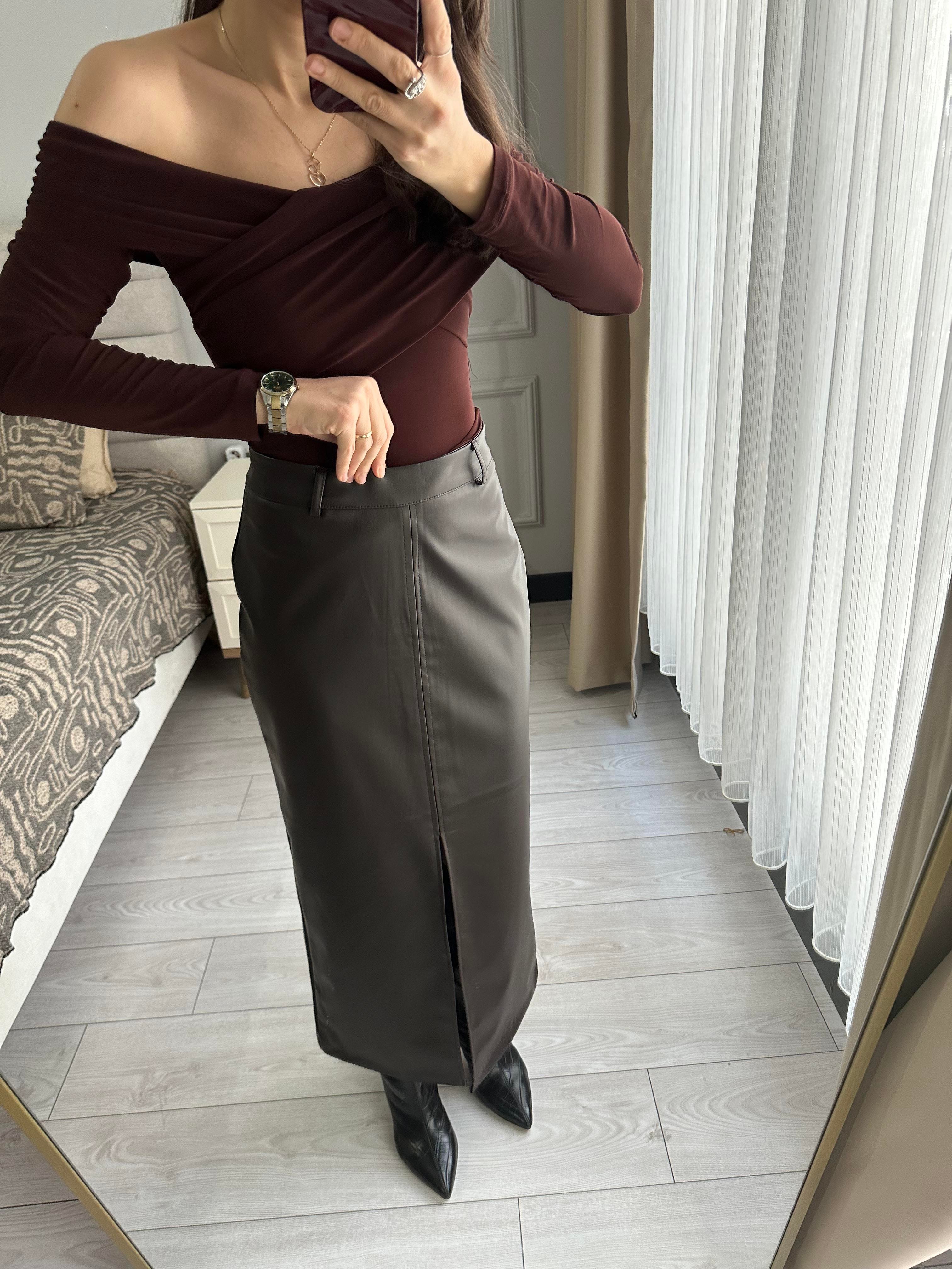 Deri Siyah Etek 