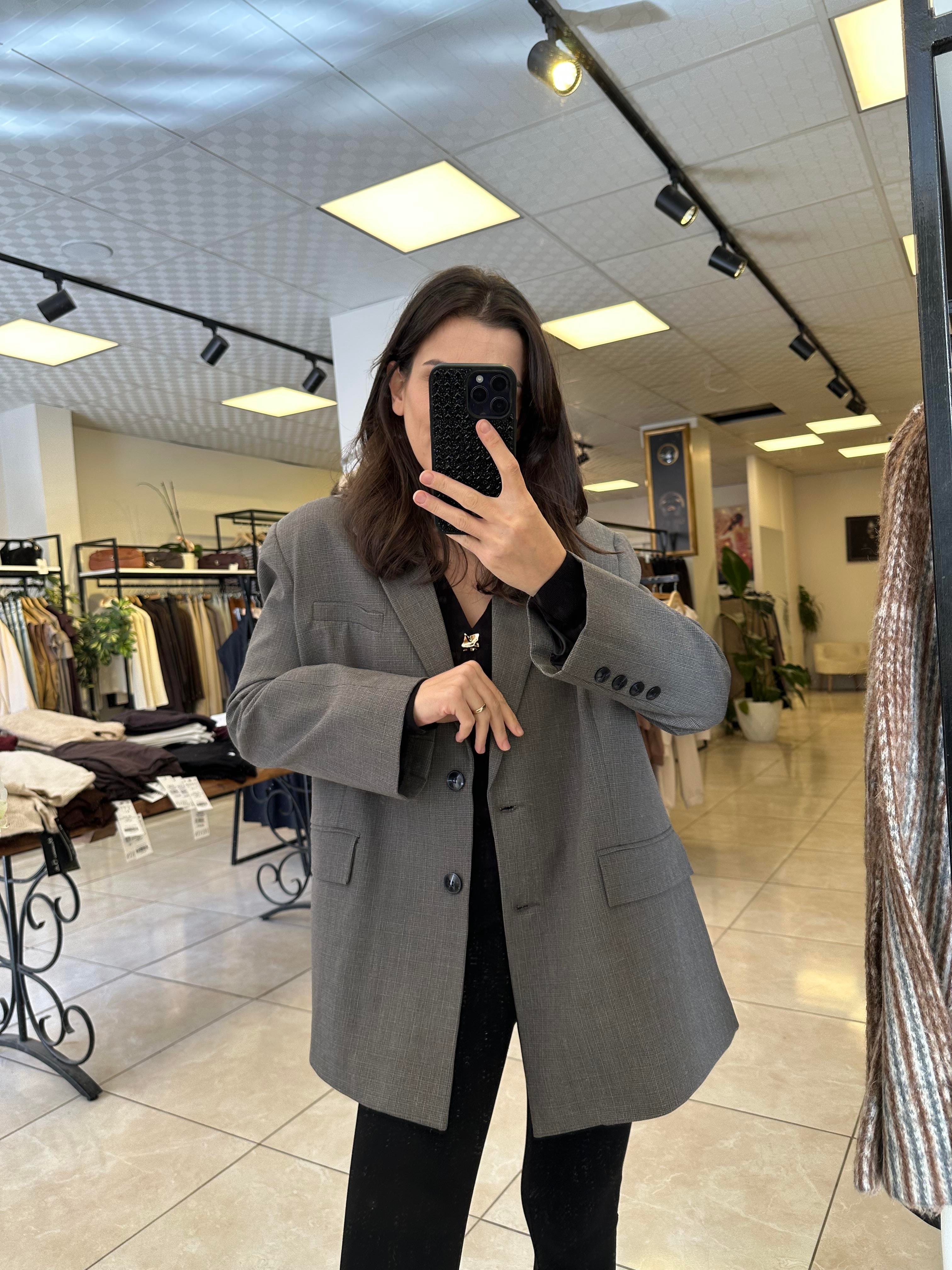 Ekose Oversize Ceket