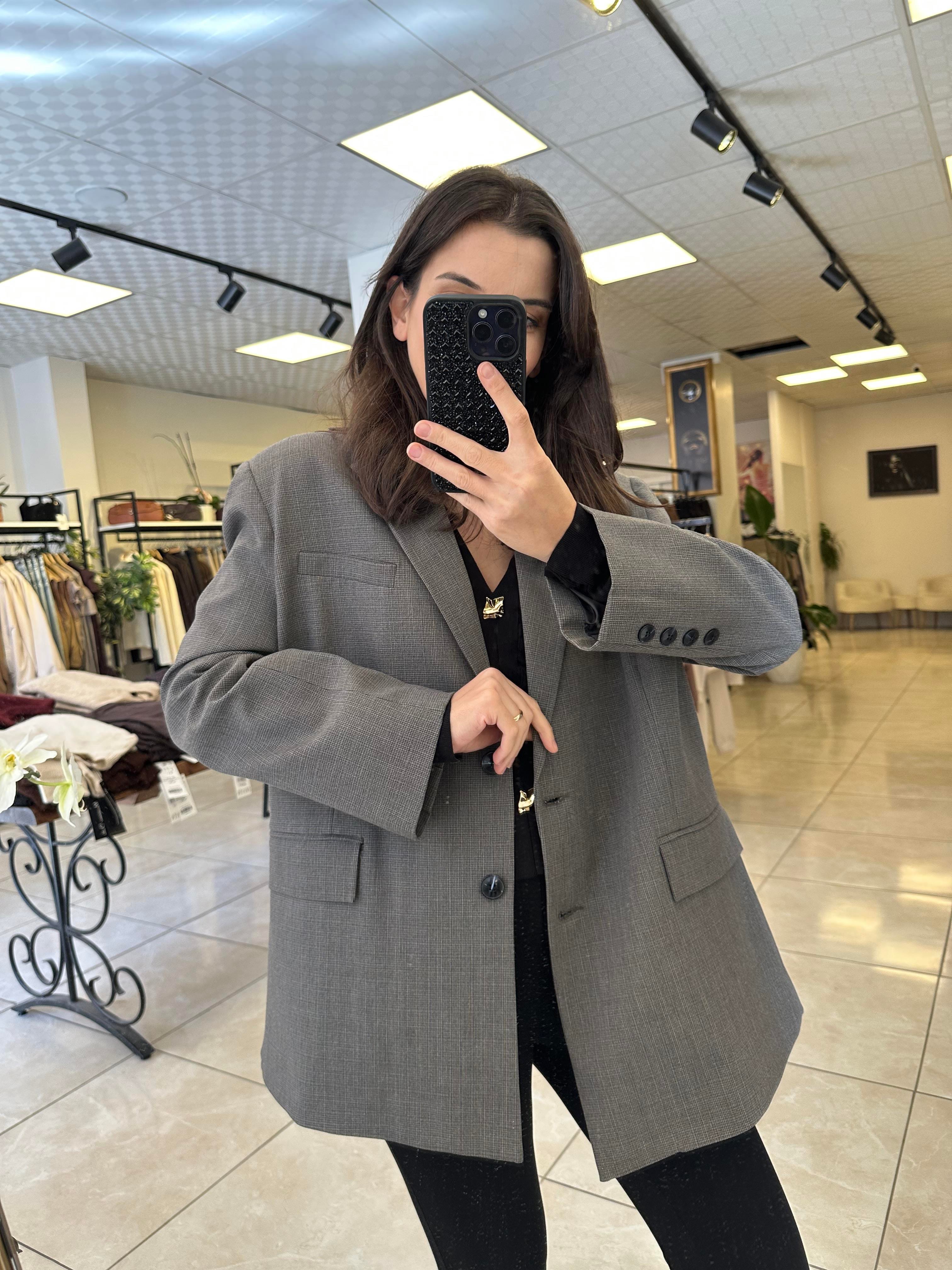 Ekose Oversize Ceket