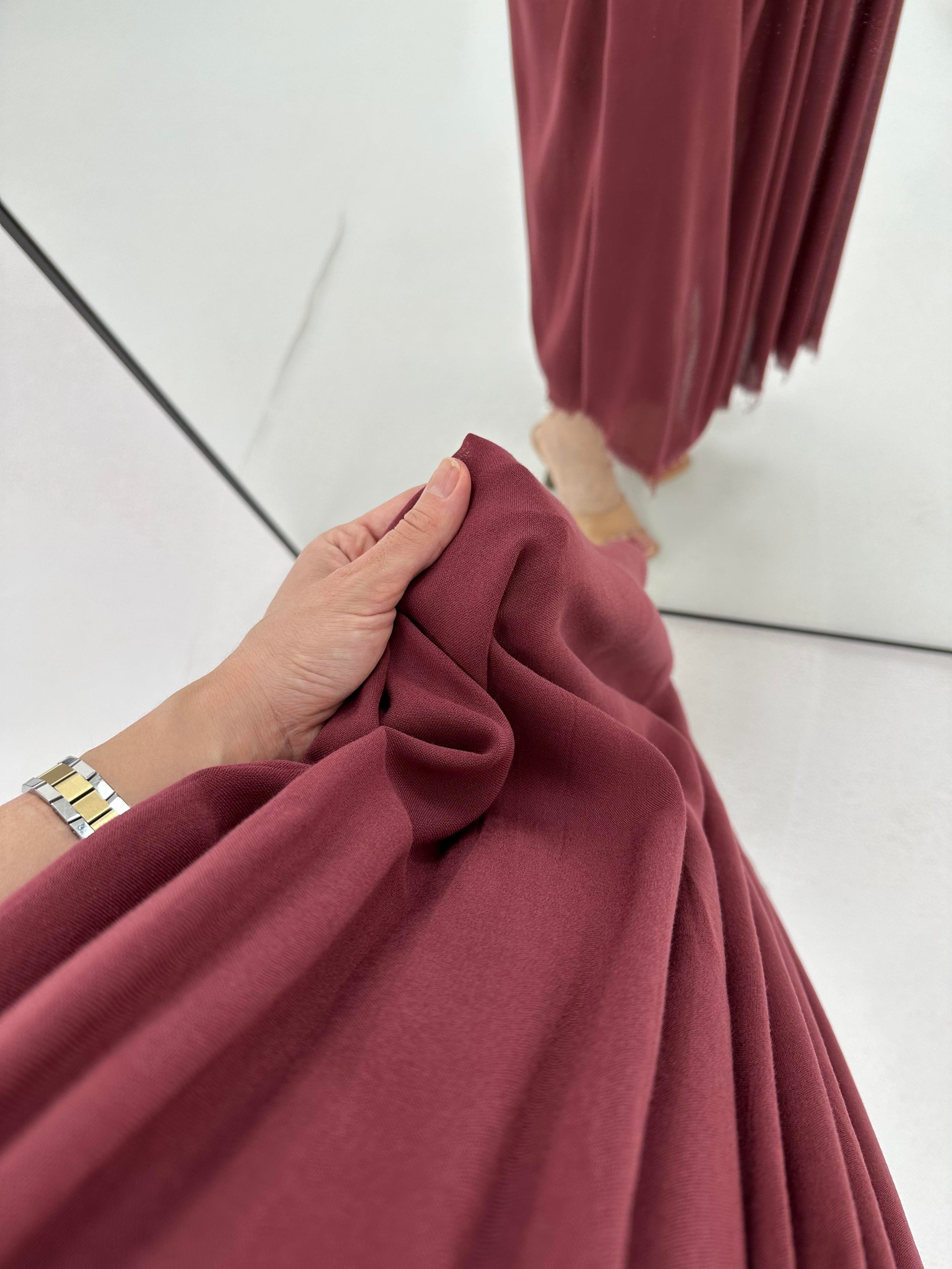 İp Askılı Bordo Elbise
