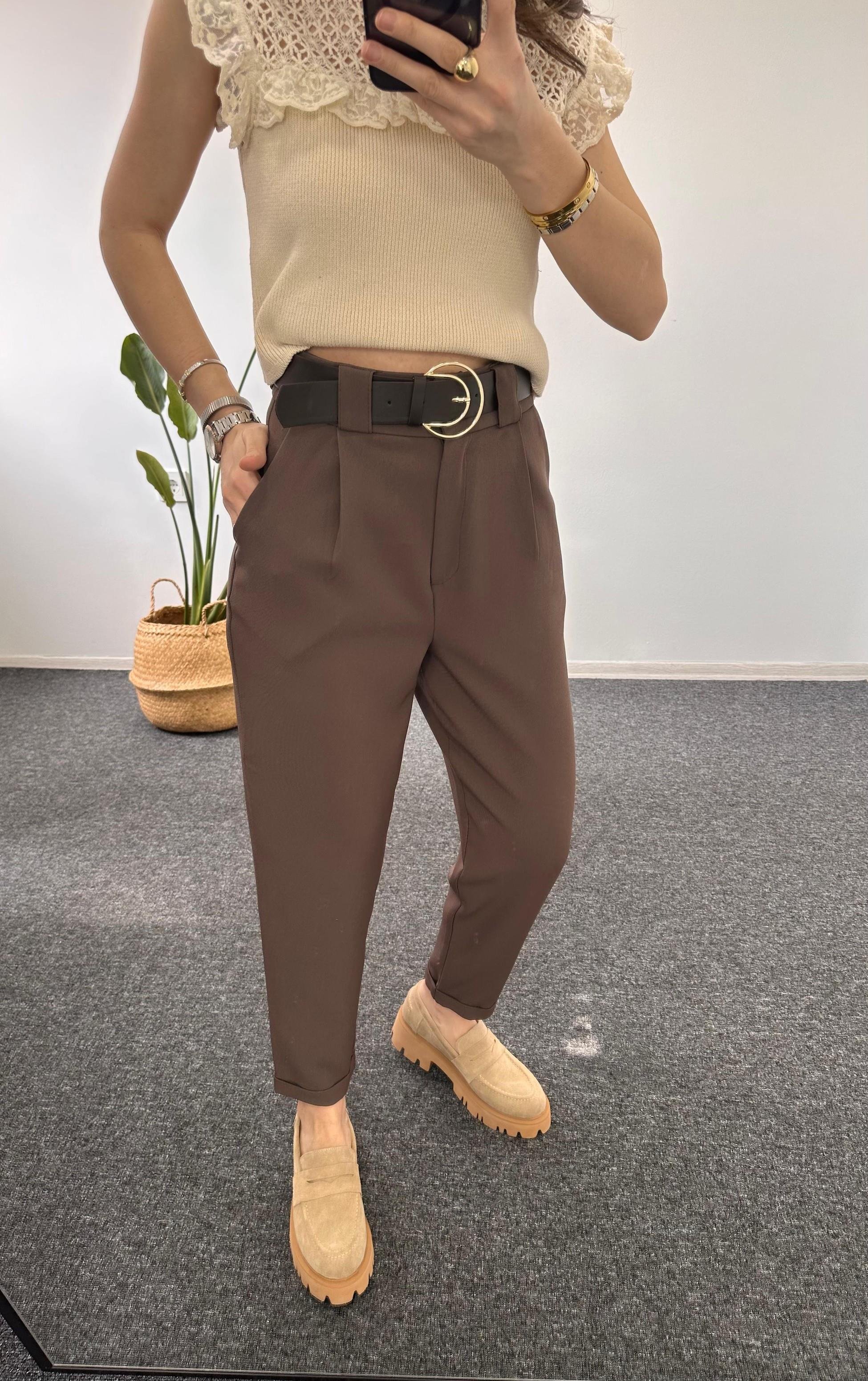 KEMERLİ PREMİUM KUMAŞ PANTOLON 