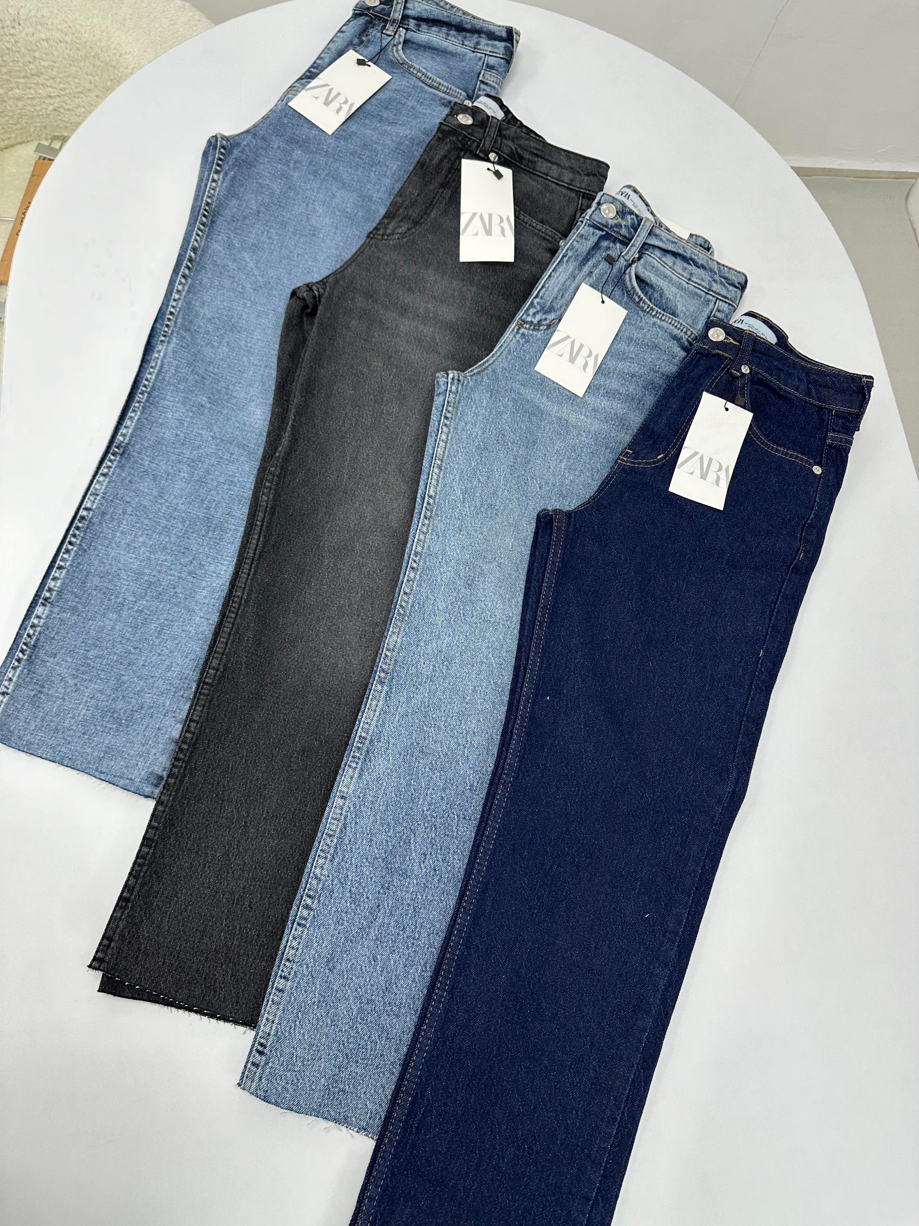 Kesik Paça Boyfit Füme Jean 