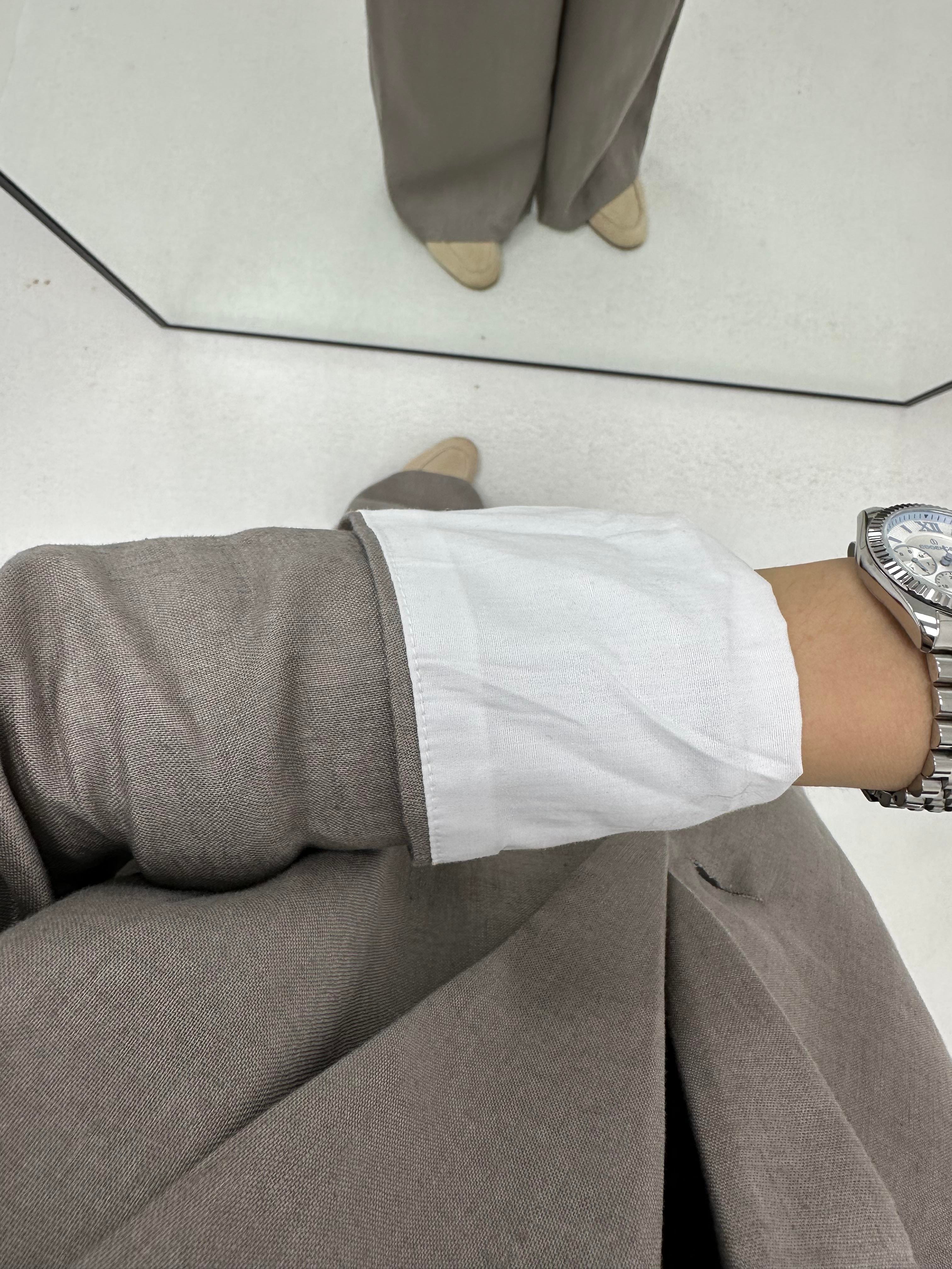 Keten Vizon Blazer Ceket 