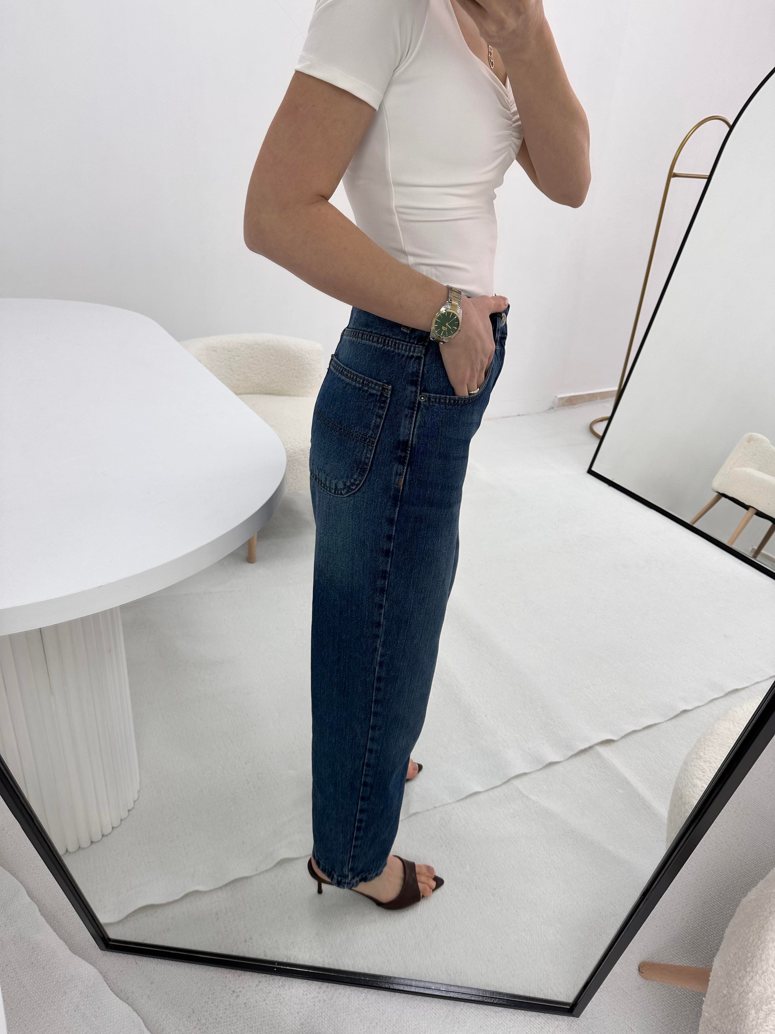 Koyu Mavi Jean Pantolon 