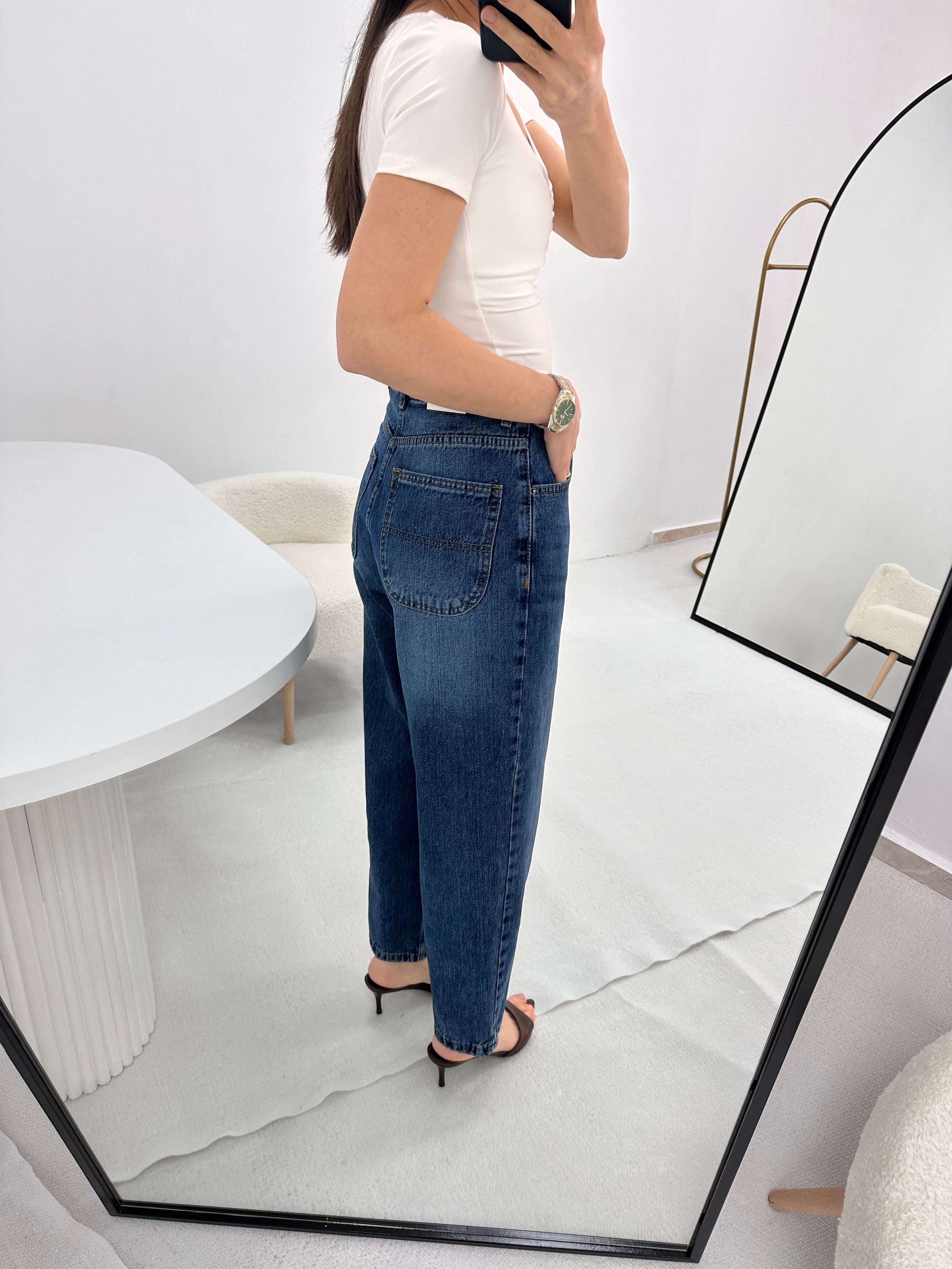 Koyu Mavi Jean Pantolon 