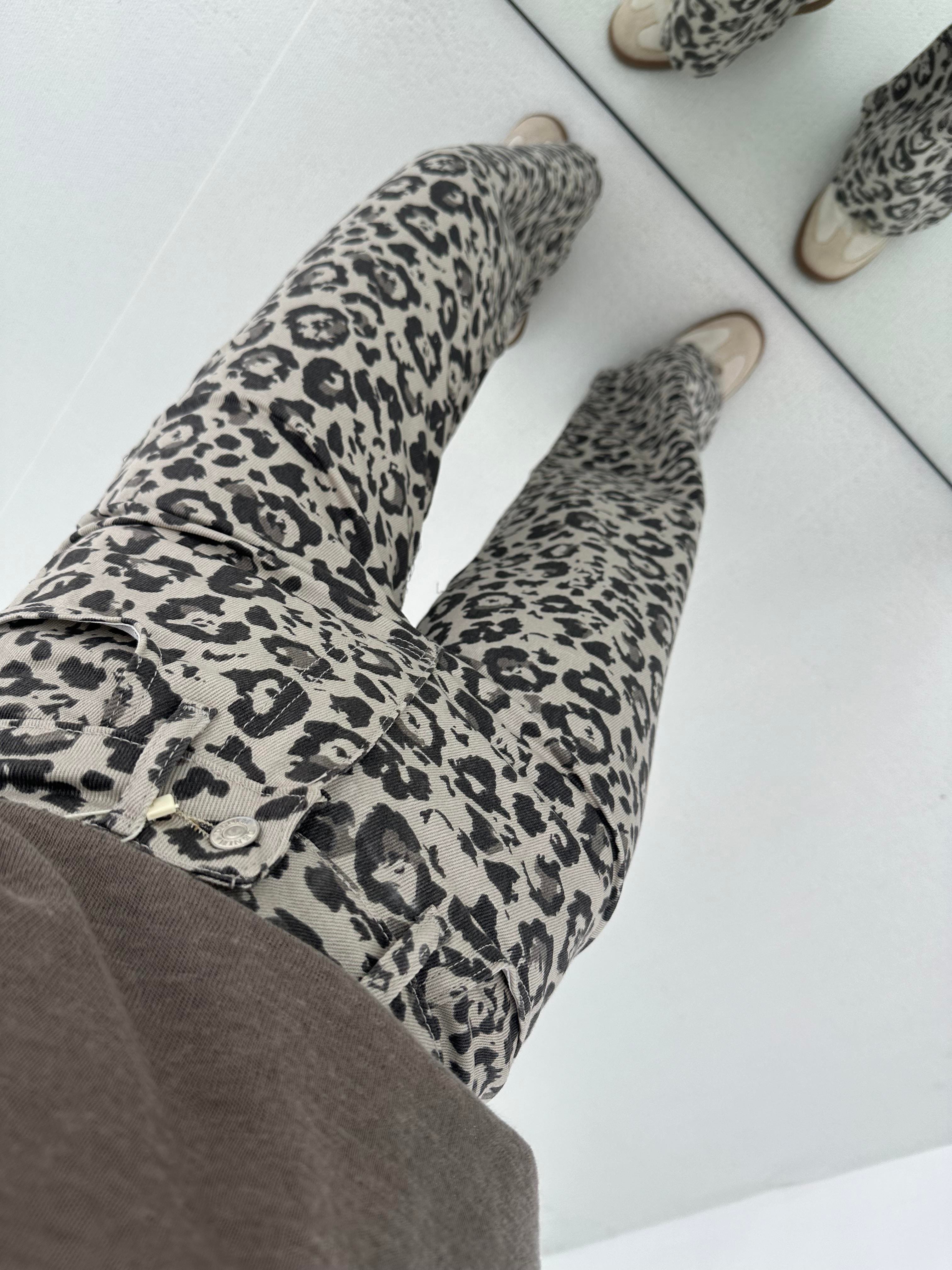 Leopar Pantolon Vizon