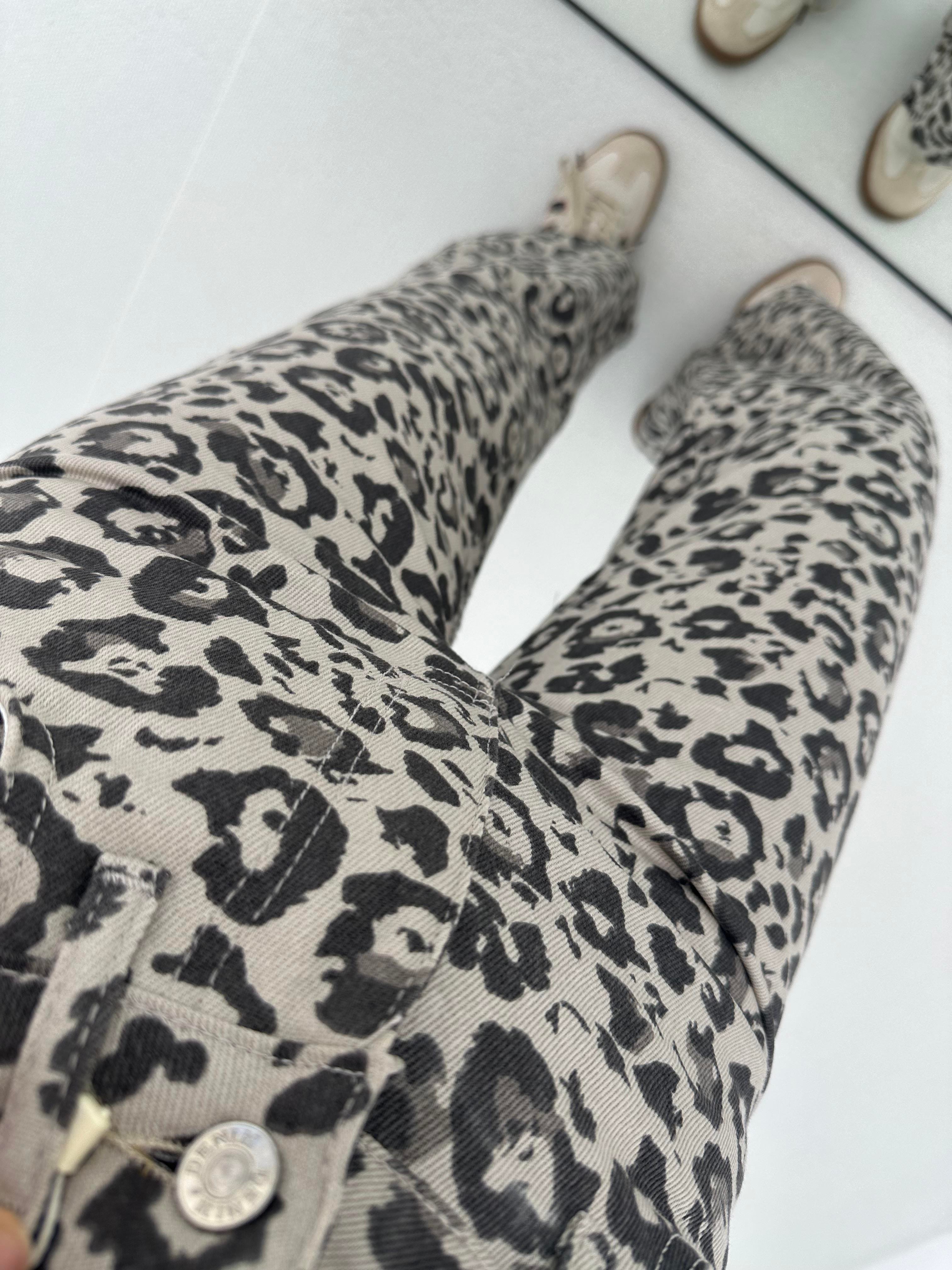 Leopar Pantolon Vizon