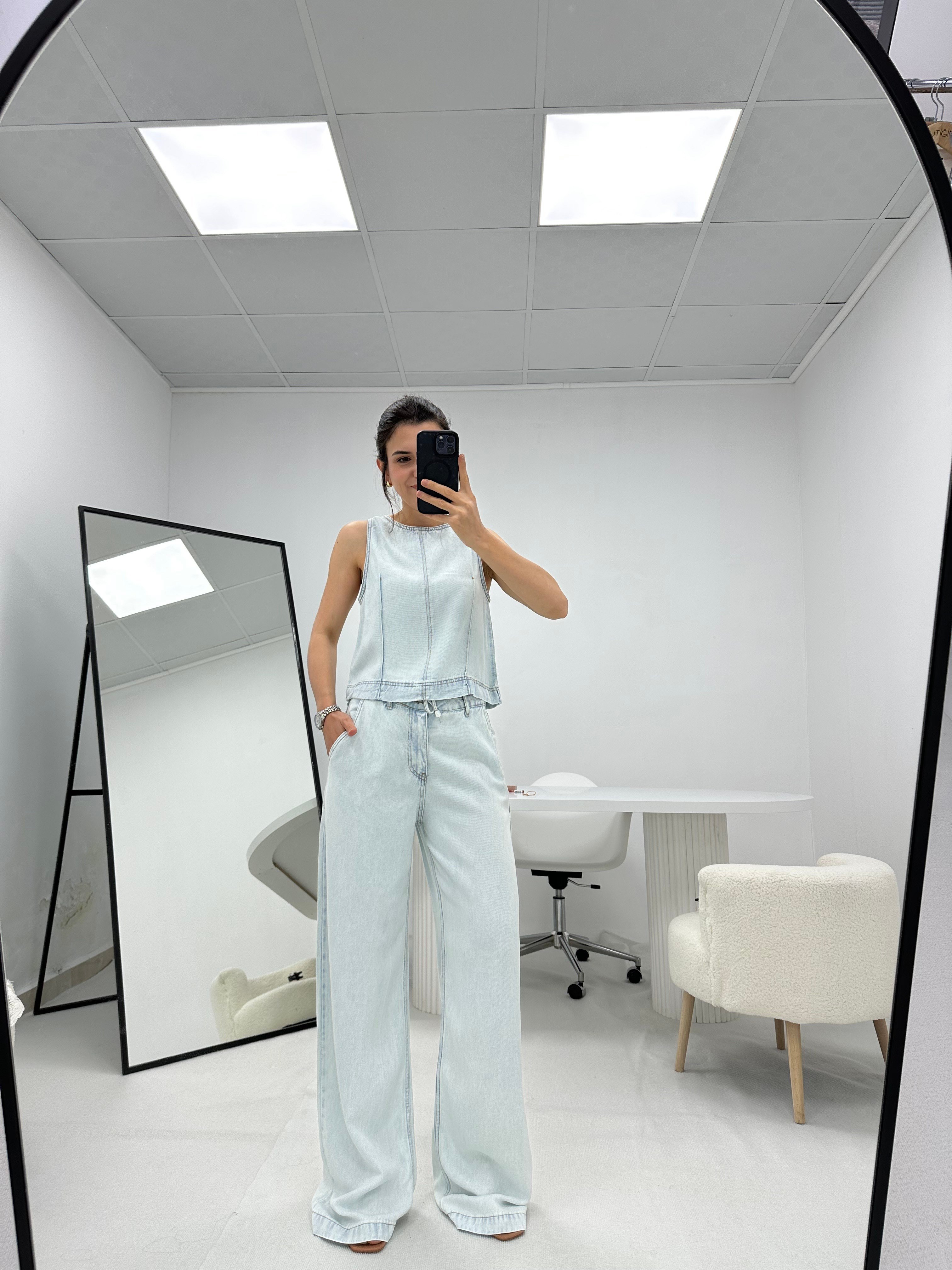 Mavi Judge Bluz Pantolon Denim Takım
