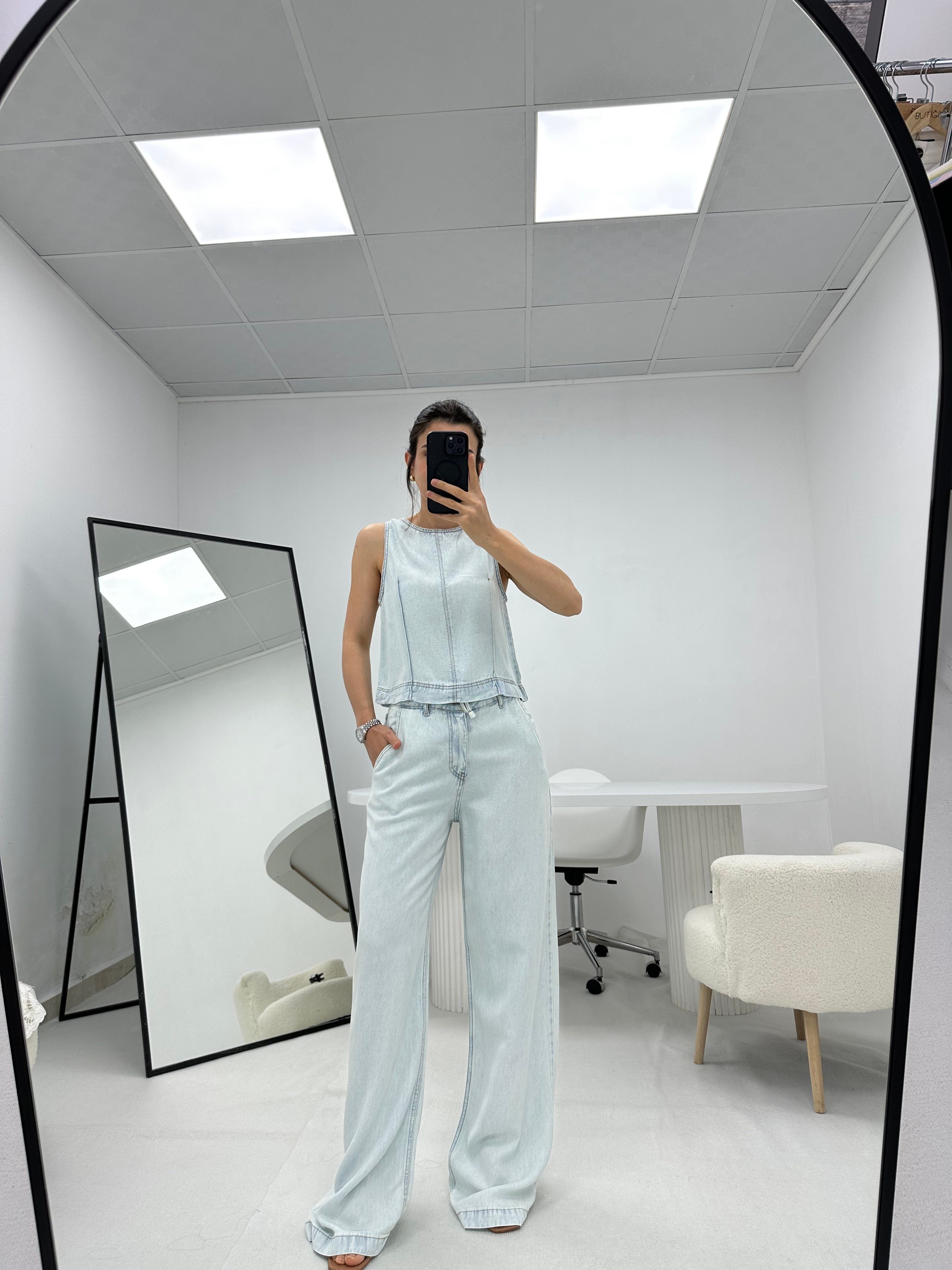 Mavi Judge Bluz Pantolon Denim Takım
