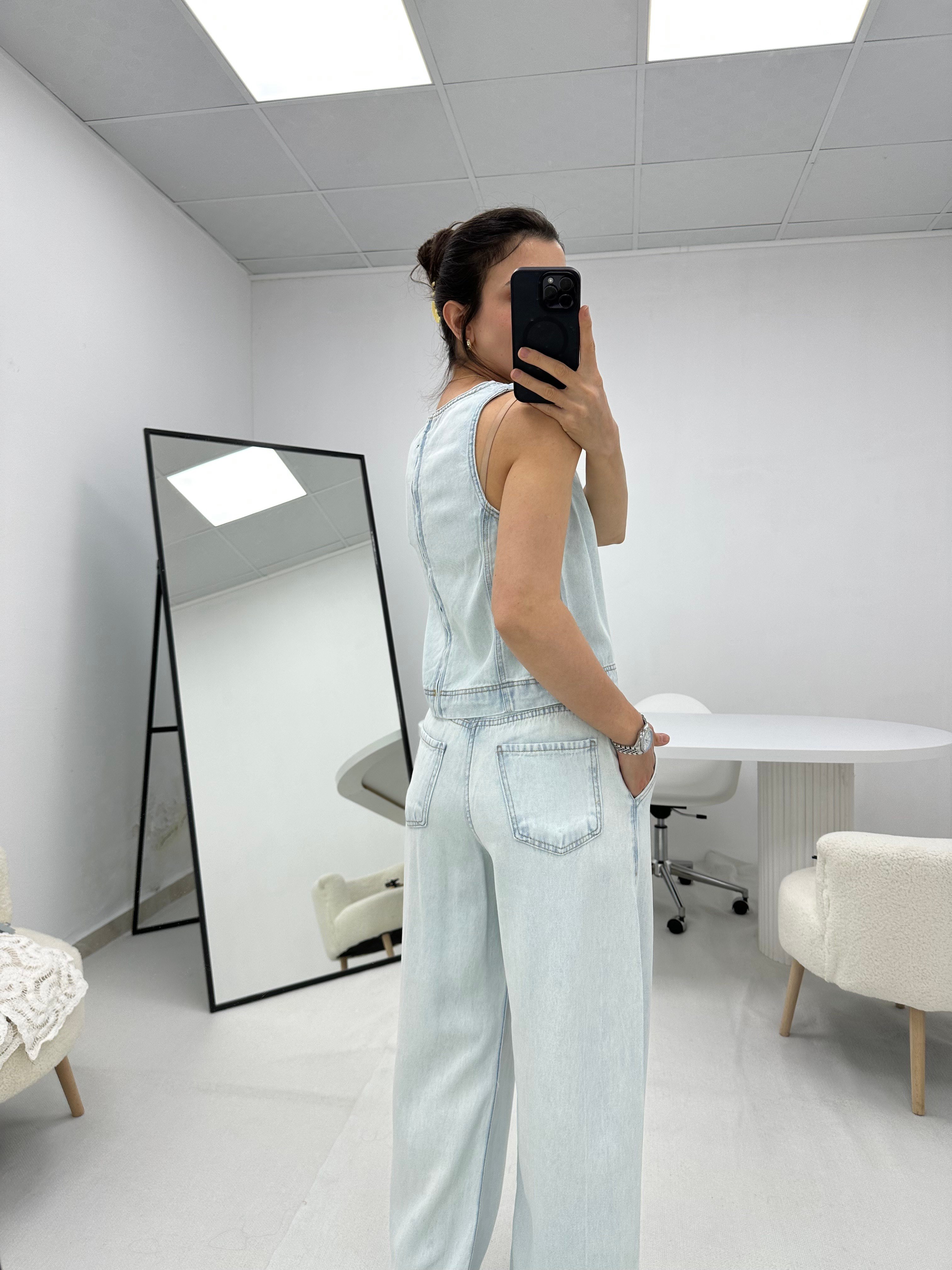 Mavi Judge Bluz Pantolon Denim Takım