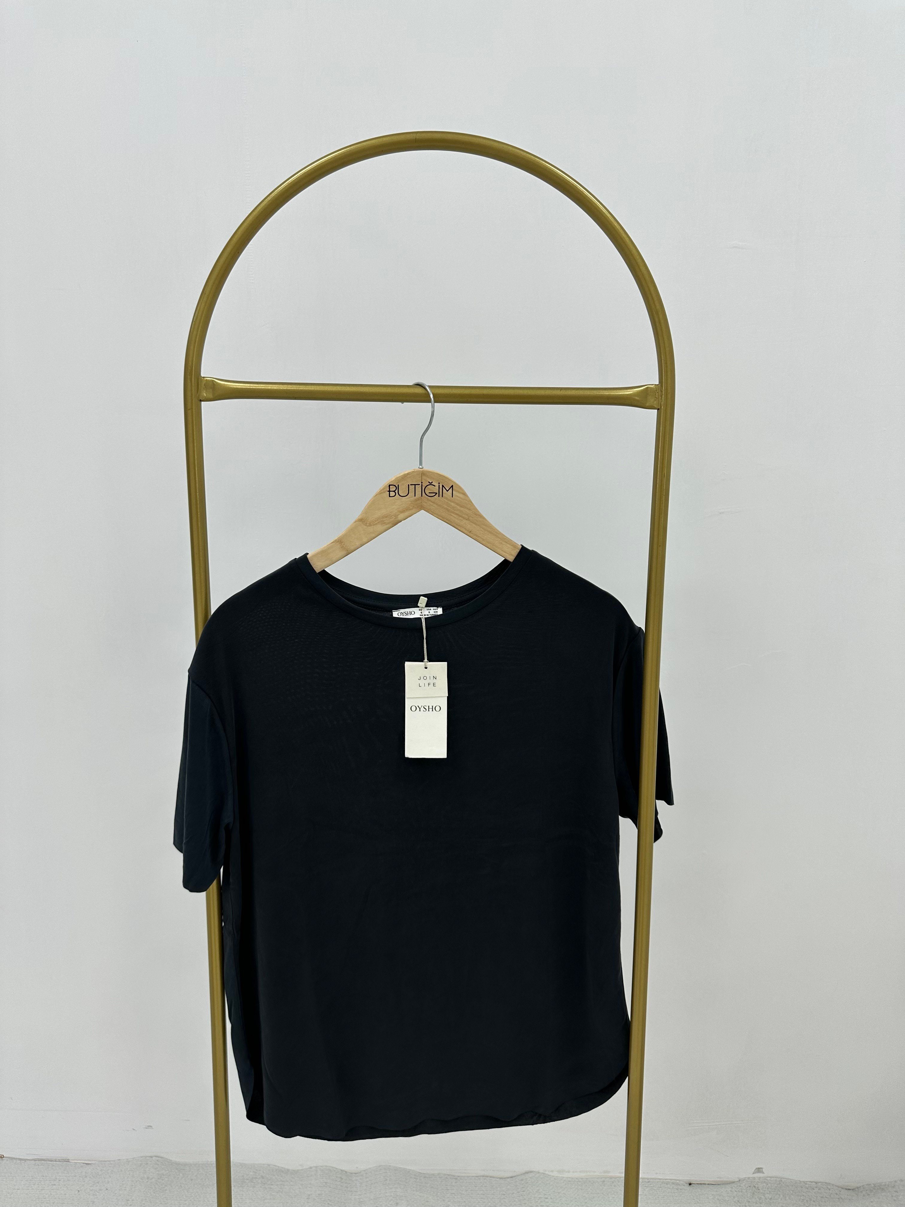 Modal Kumaş Antrasit T-shirt