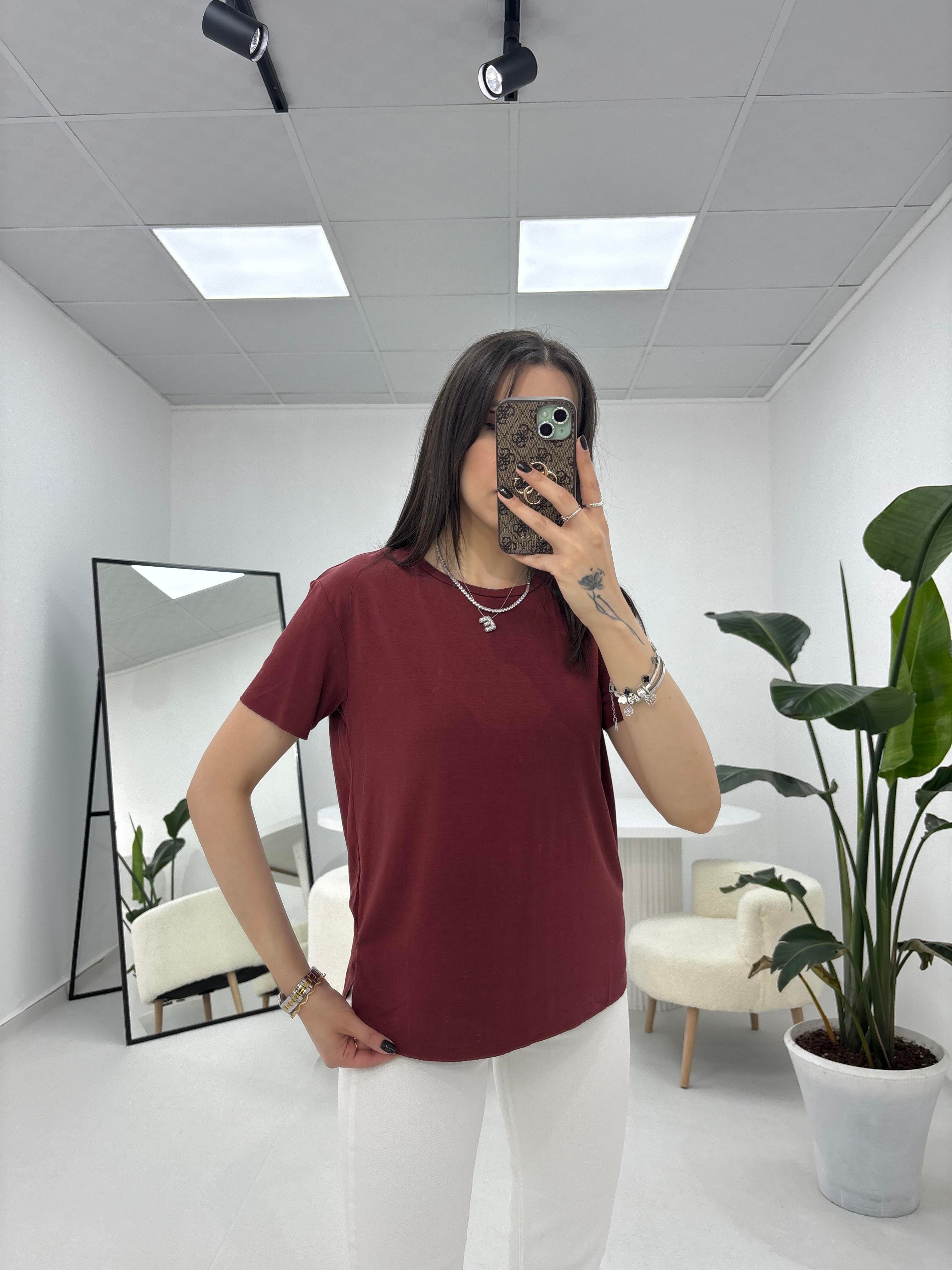 Modal Kumaş Kiremit  T-shirt 