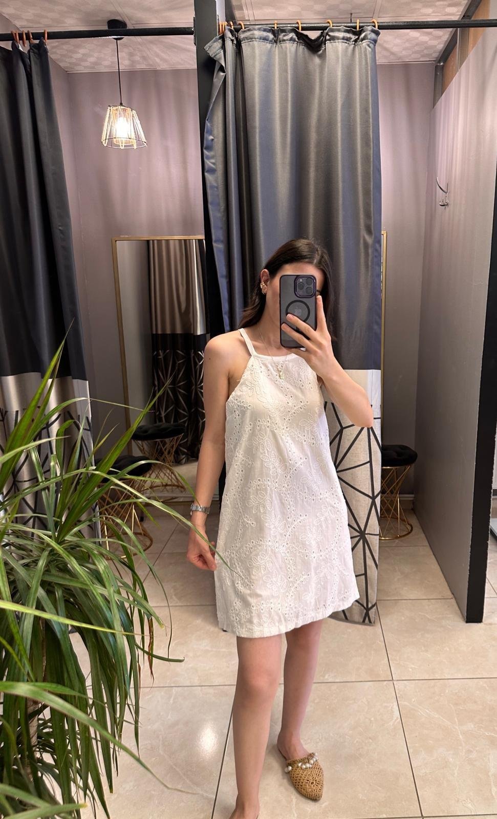 NAKIŞLI ASTARLI  ELBİSE
