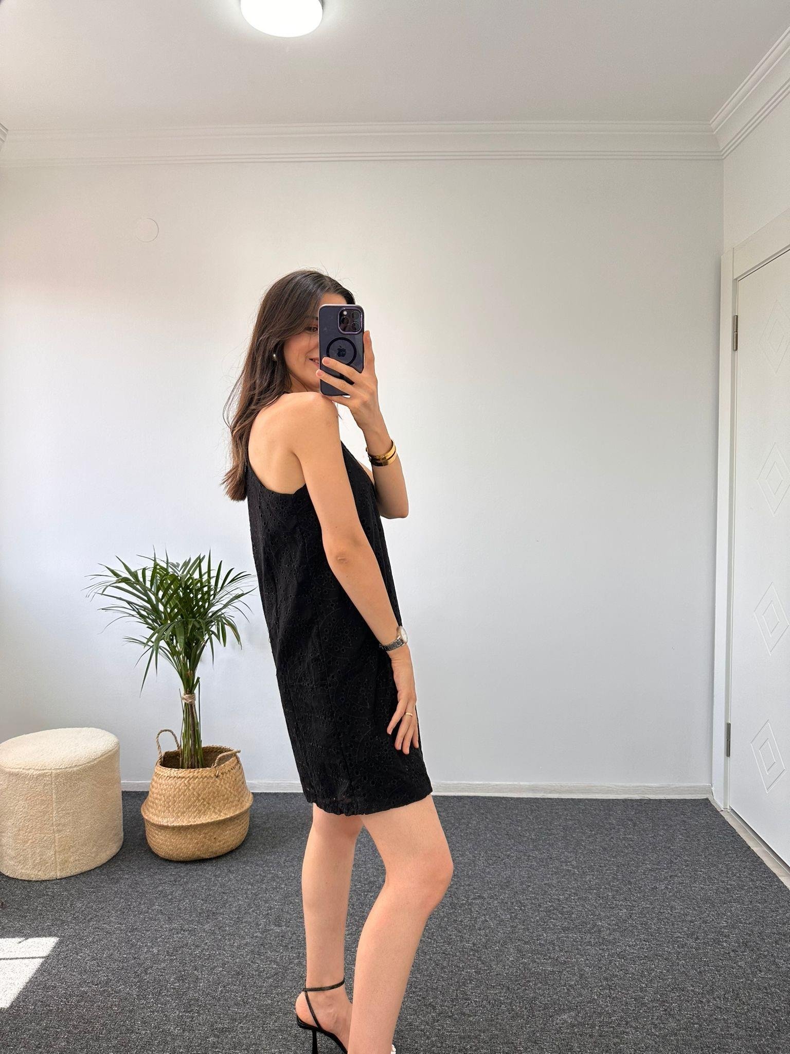 NAKIŞLI ASTARLI  ELBİSE