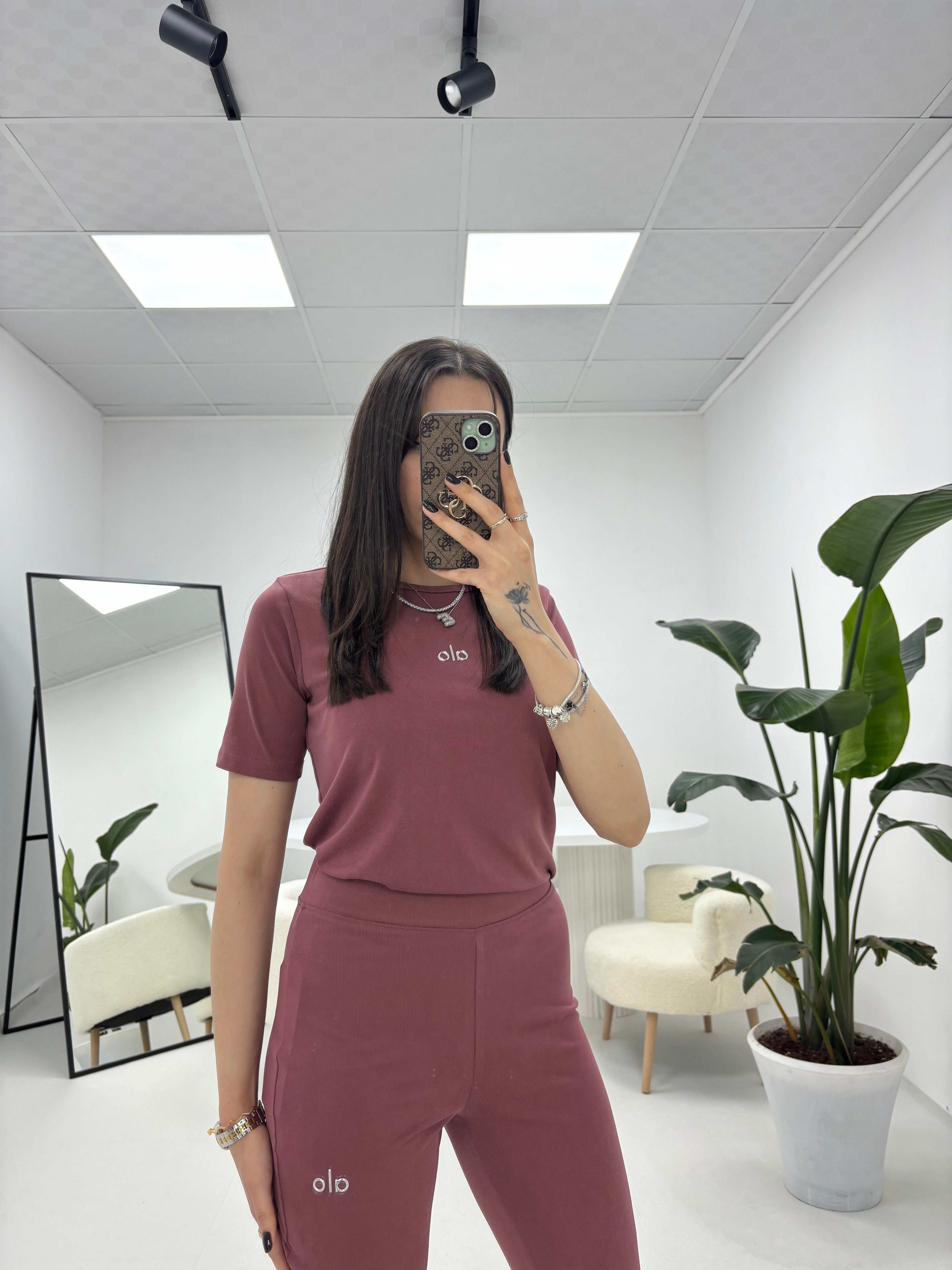 Premium Kalite Eşofman Takım Gül Kurusu