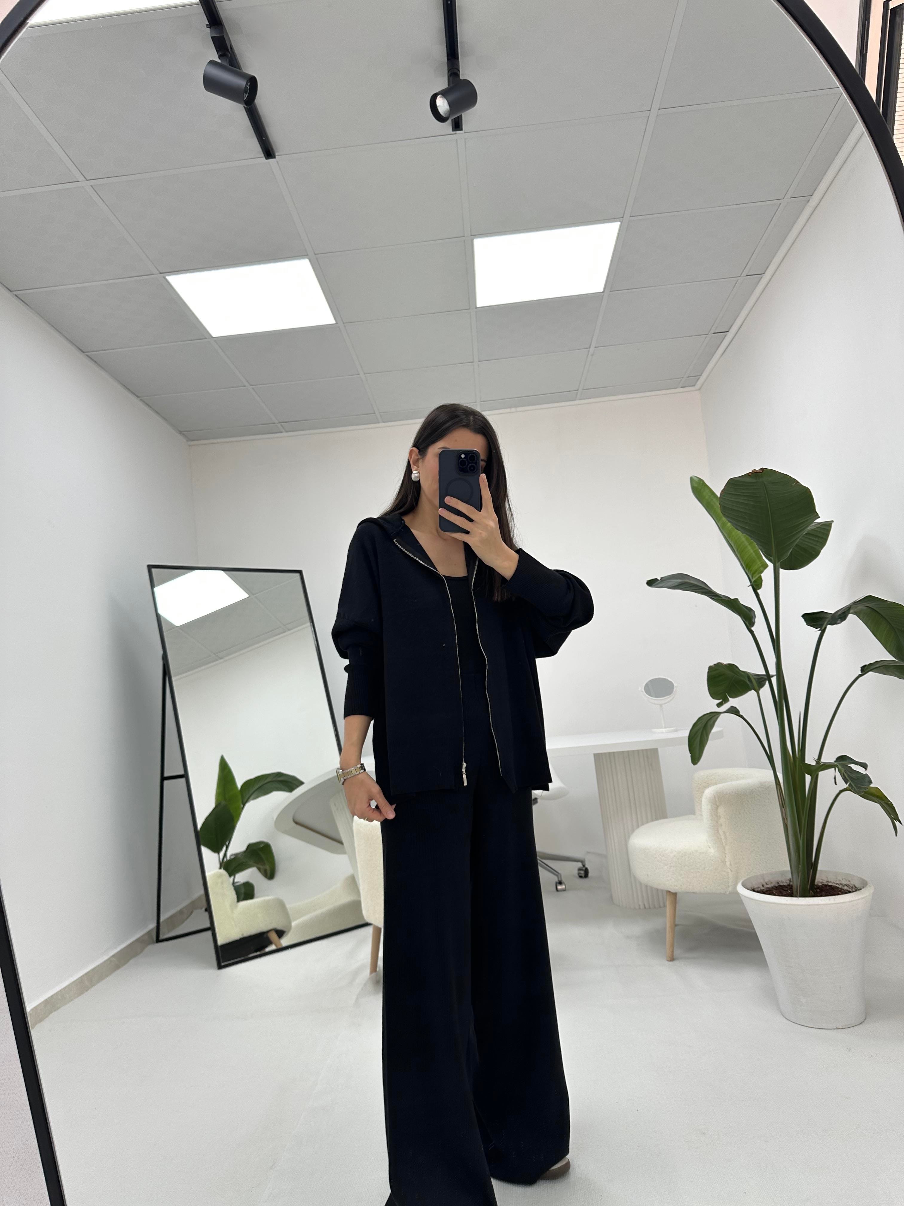 Premium Kalite Siyah Triko Takım 